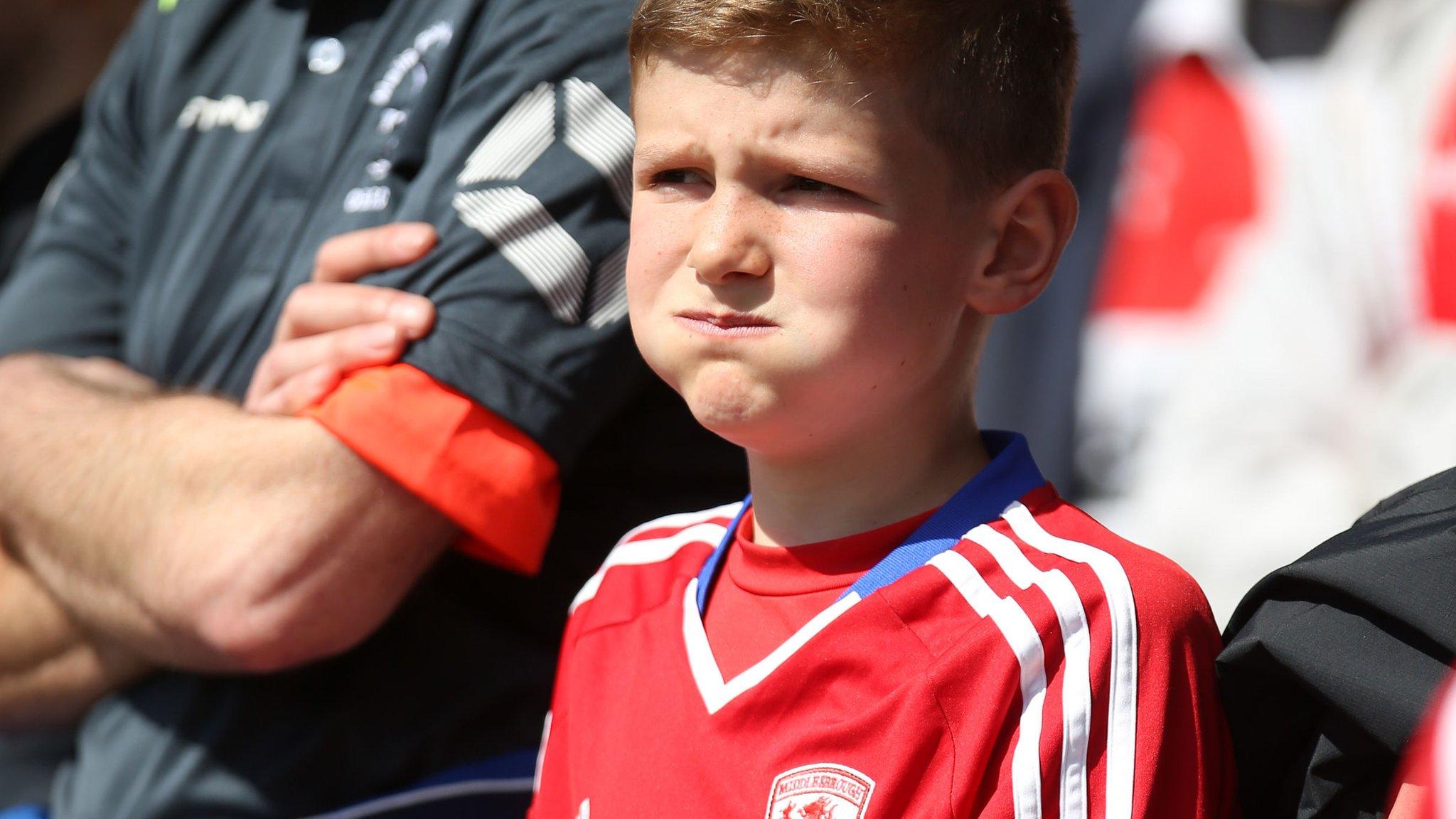 A young Middlesborugh fan