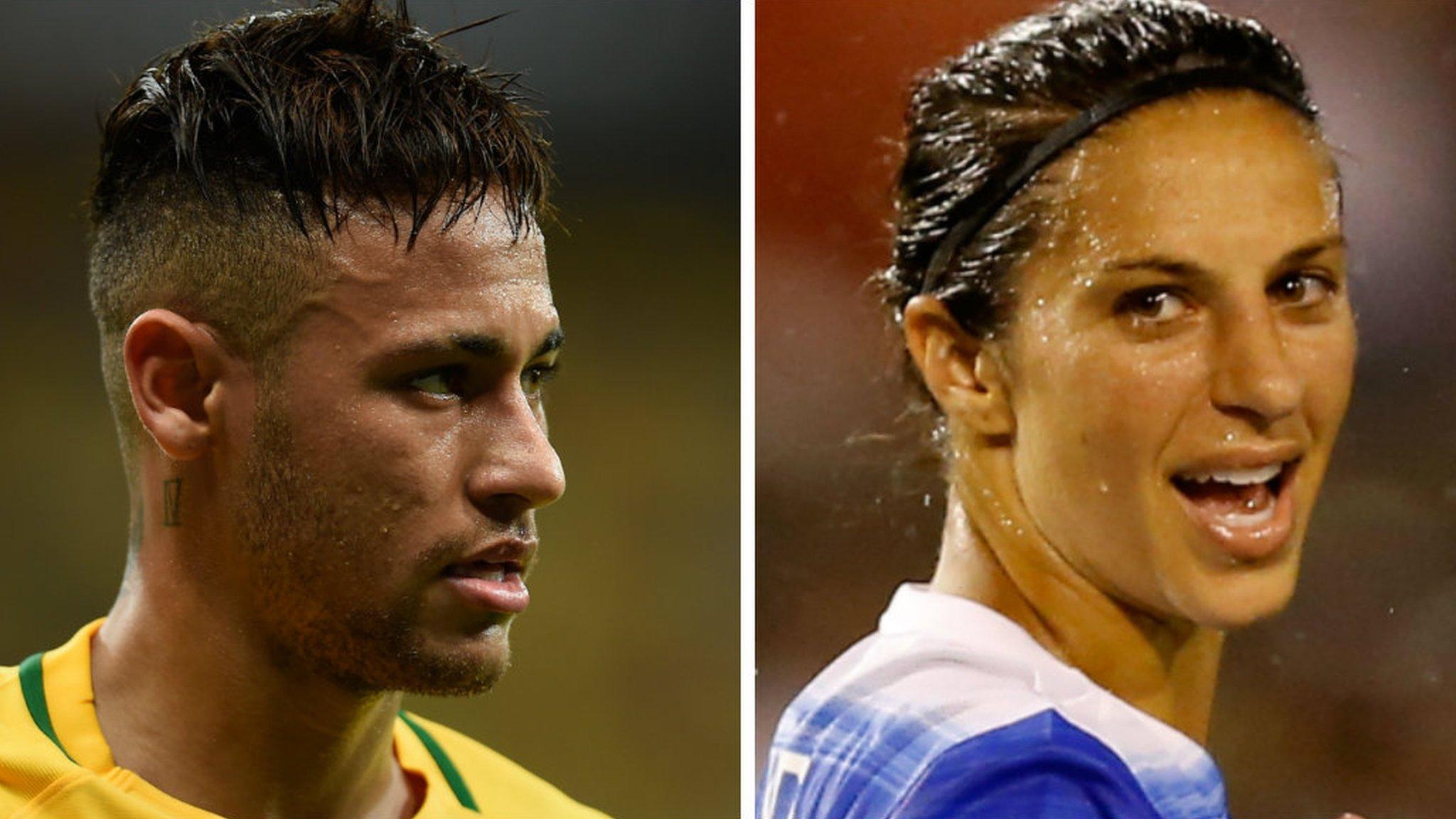 Neymar and Carli Lloyd