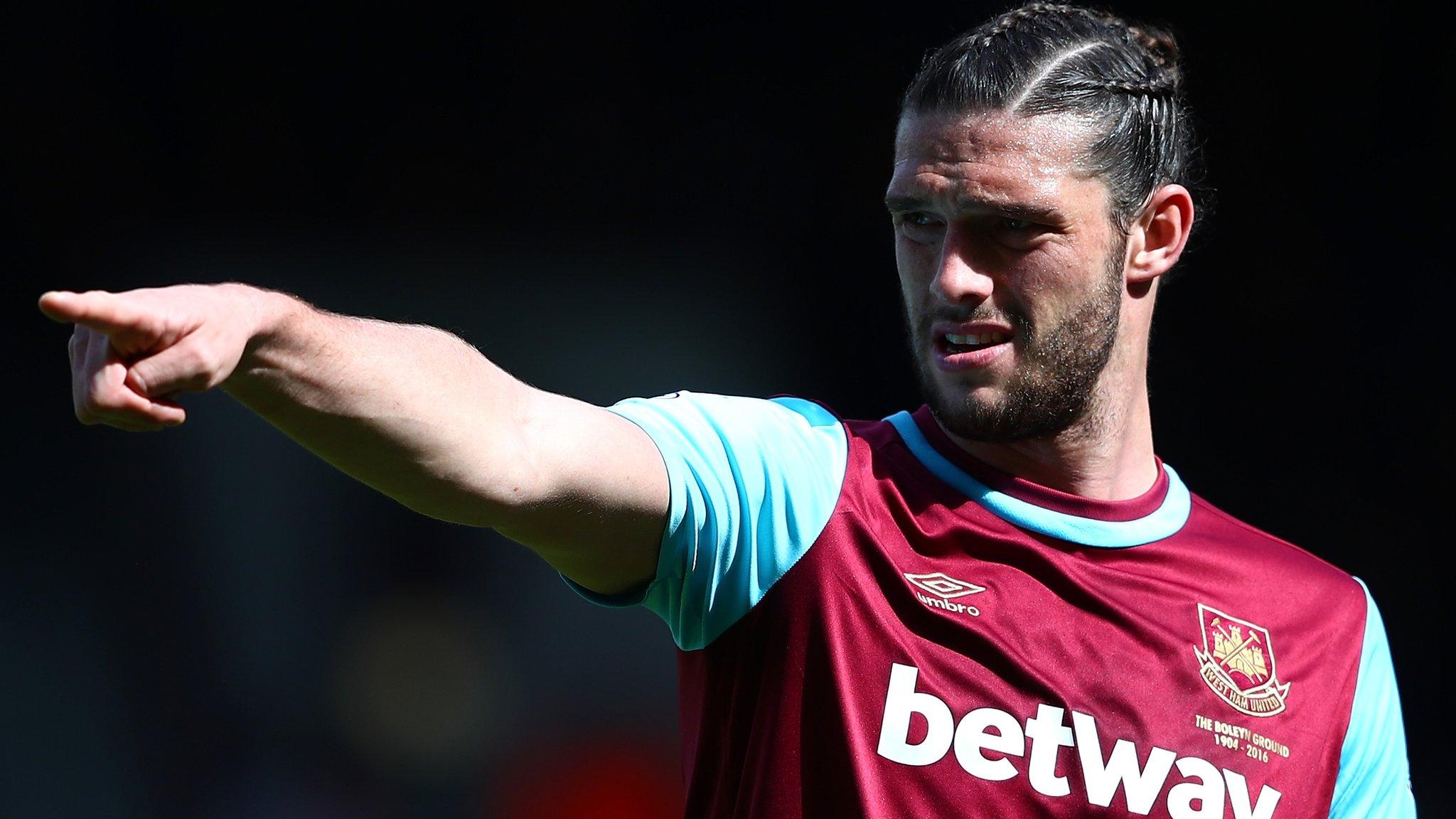 West Ham striker Andy Carroll