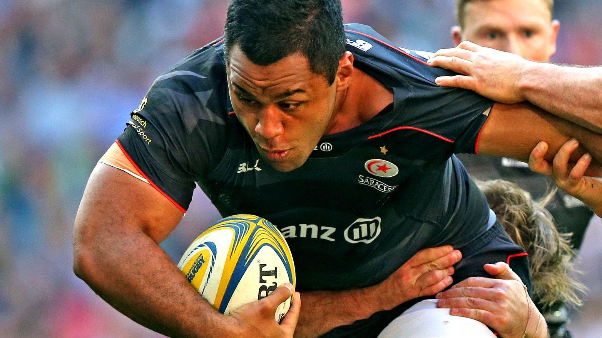 Billy Vunipola on the rampage for Saracens