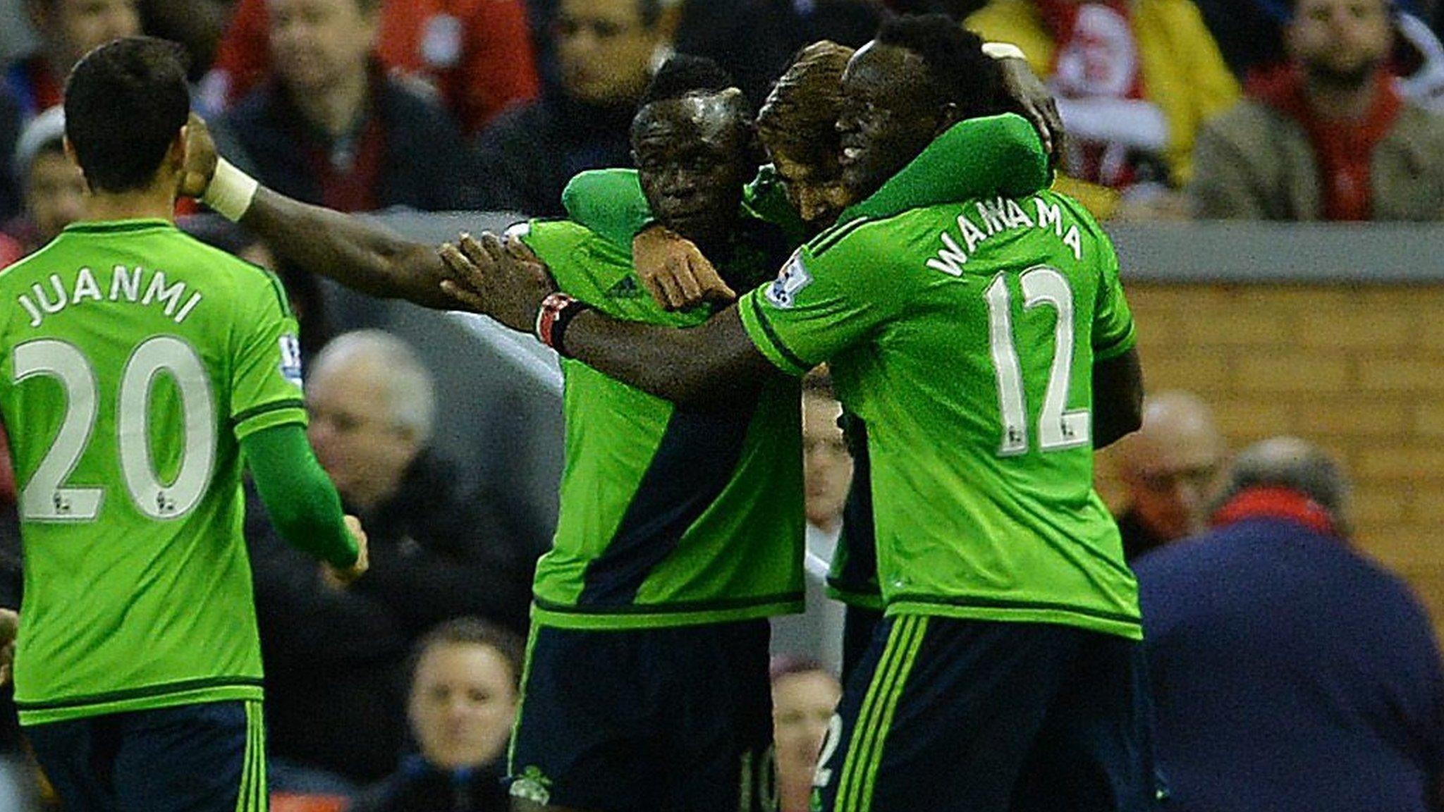 Sadio Mane celebrates