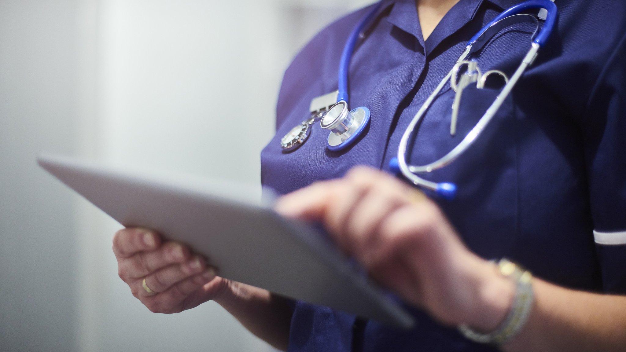 Stock image of a nurse