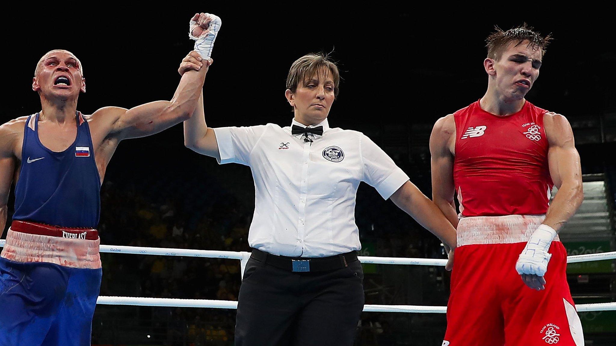 Vladimir Nikitin is awarded victory over Michael Conlan