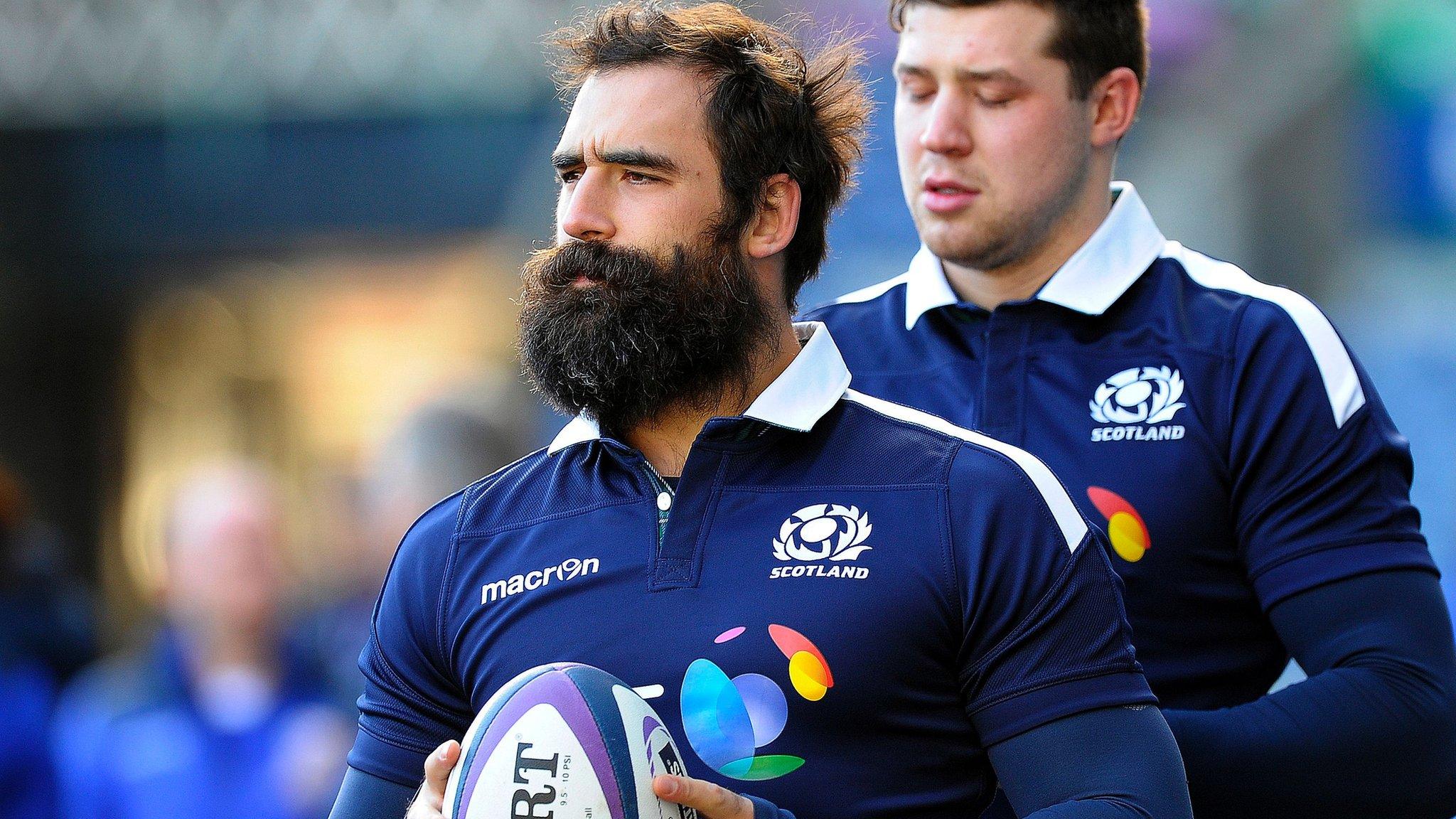 Scotland's number 8 Josh Strauss