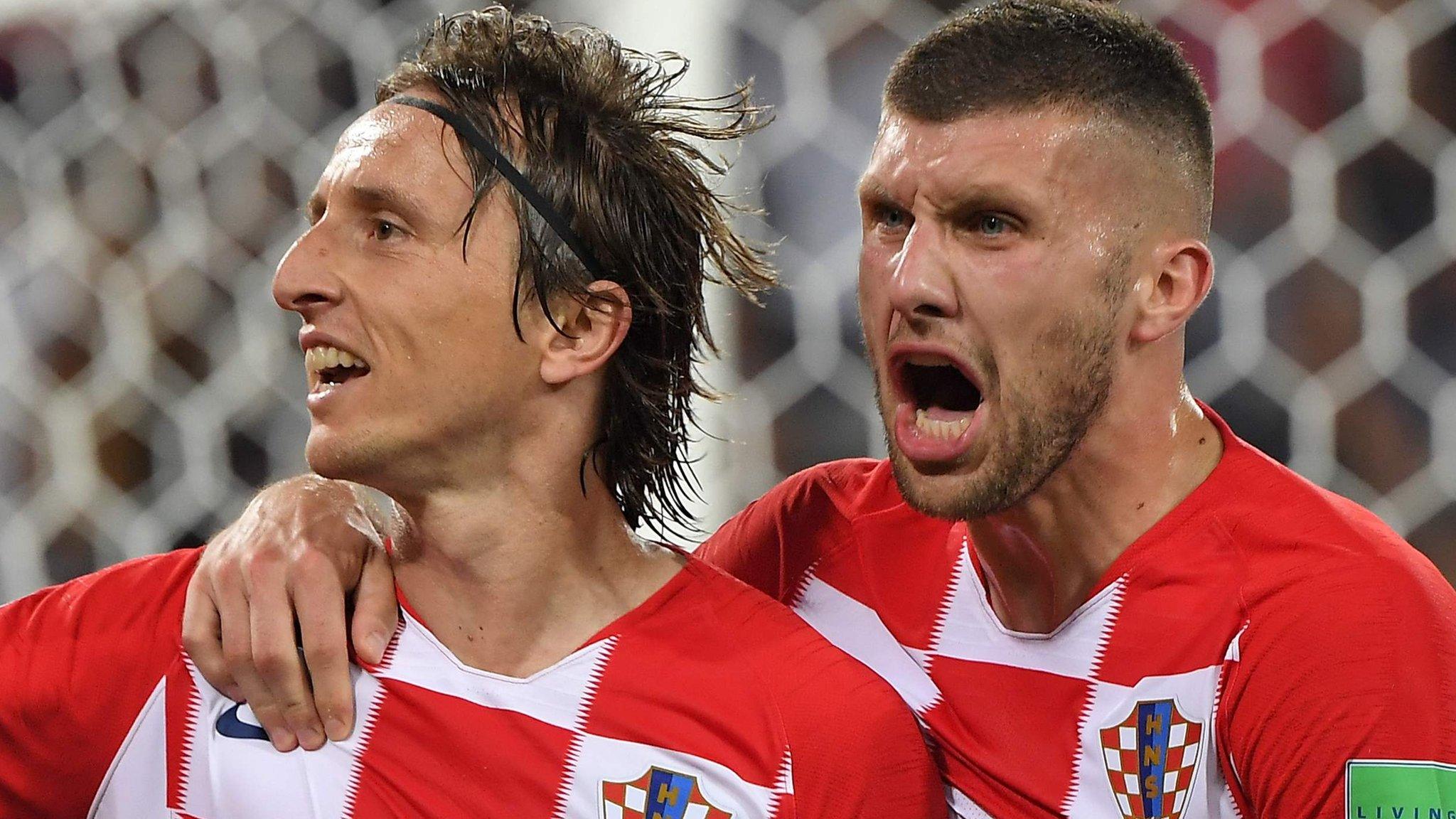 Luka Modric and Ante Rebic