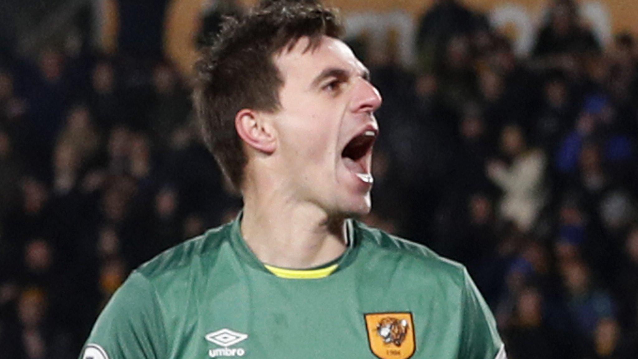 Jakupovic celebrates