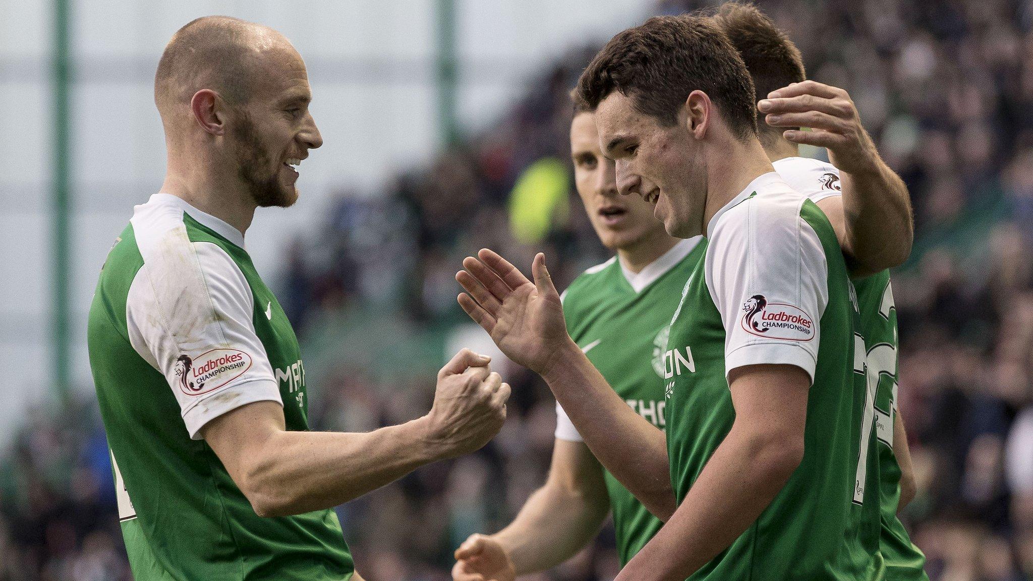 Hibernian are three points clear of Dundee United at the top of the table