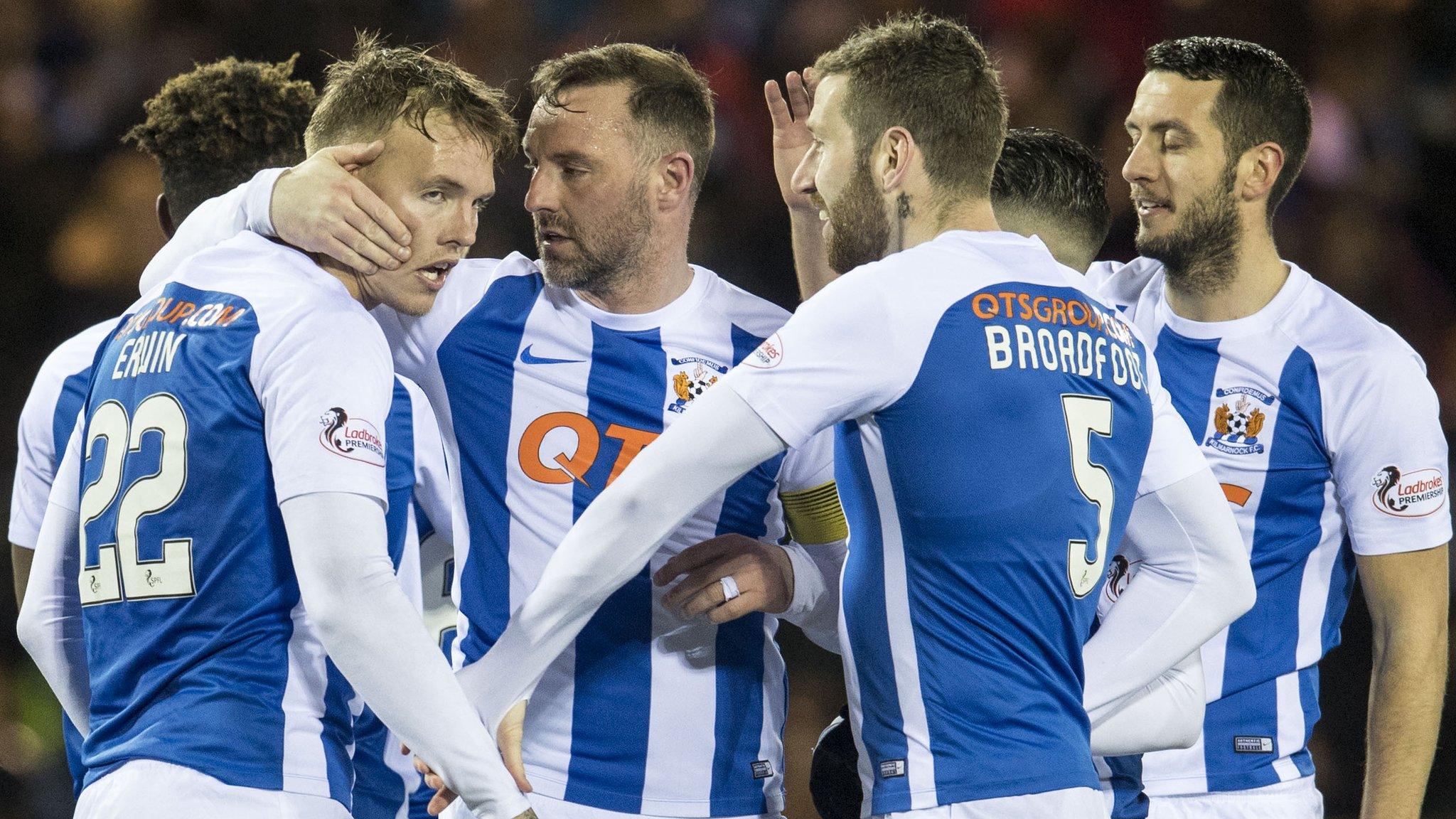 Kilmarnock players celebrate