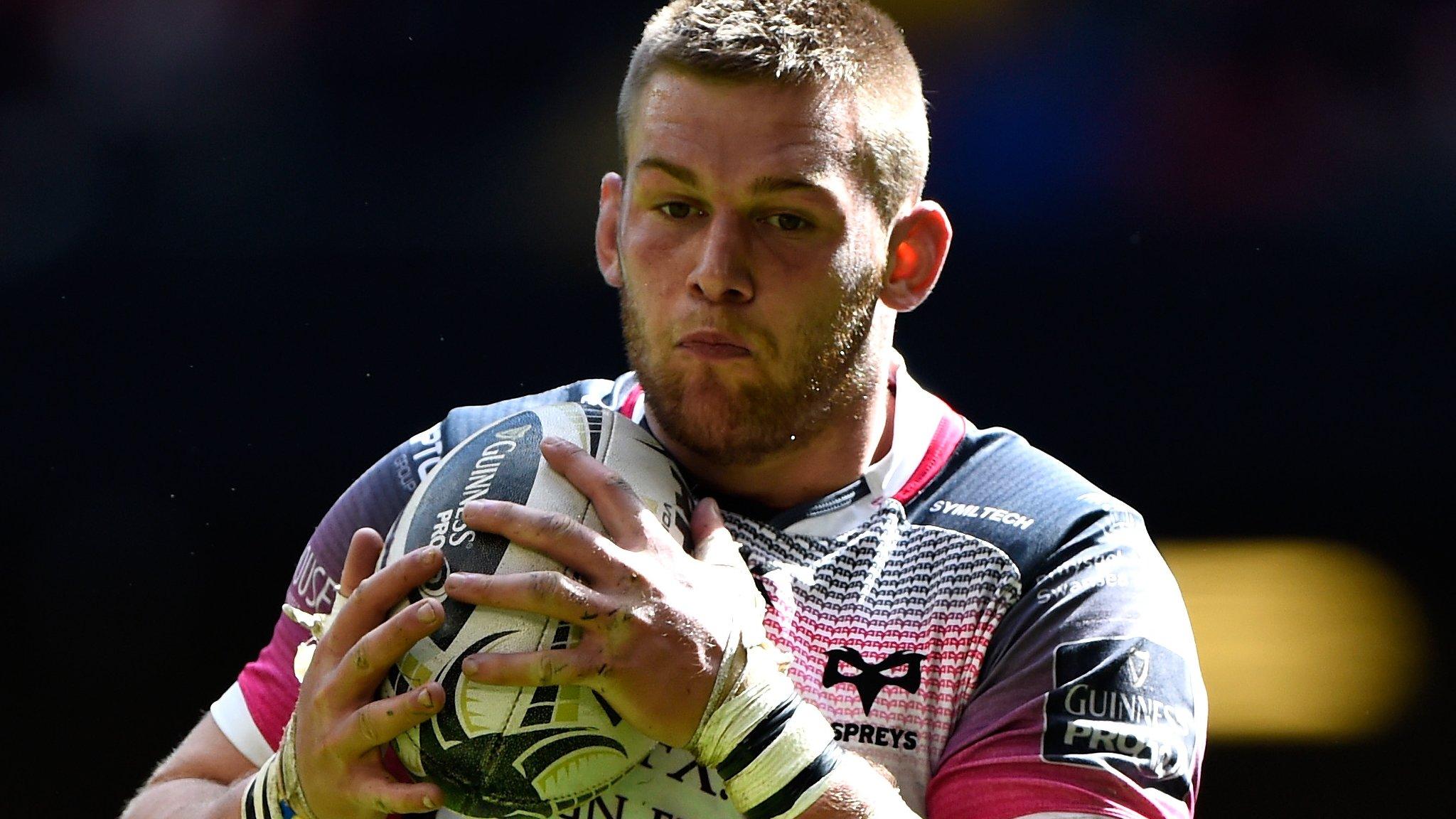 Dan Lydiate in action for Ospreys