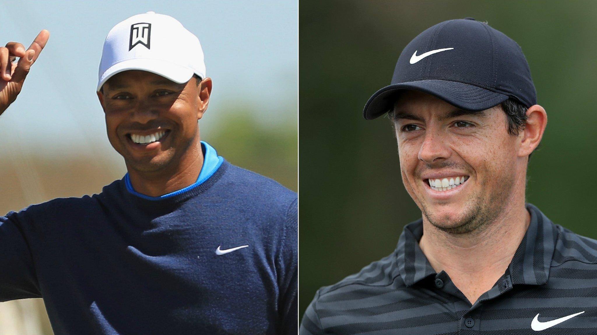 Tiger Woods and Rory McIlroy