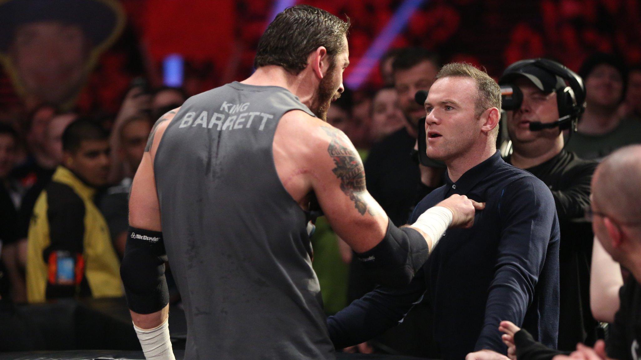 Wayne Rooney and Wade Barrett