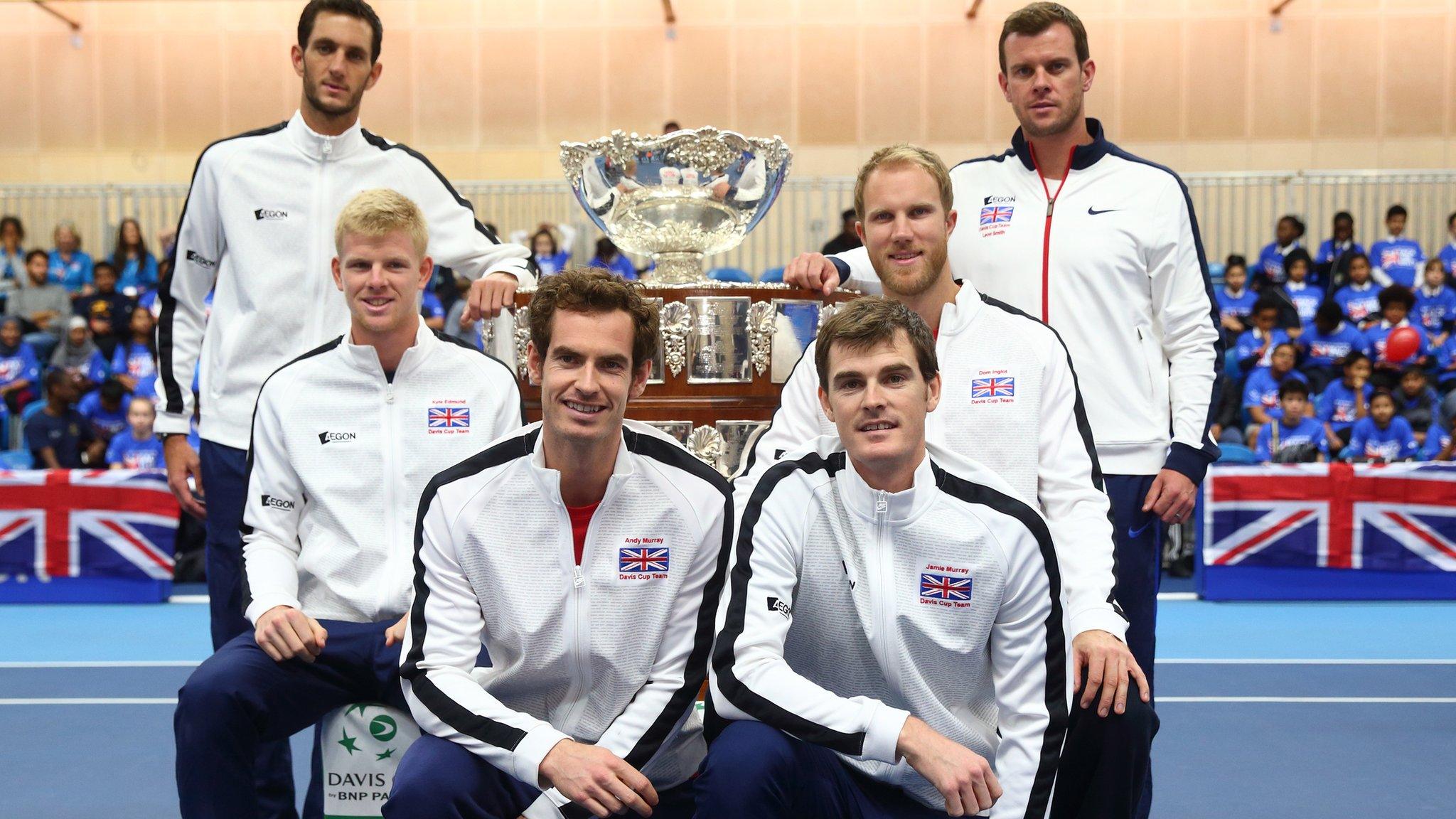 Great Britain at the Davis Cup final last year