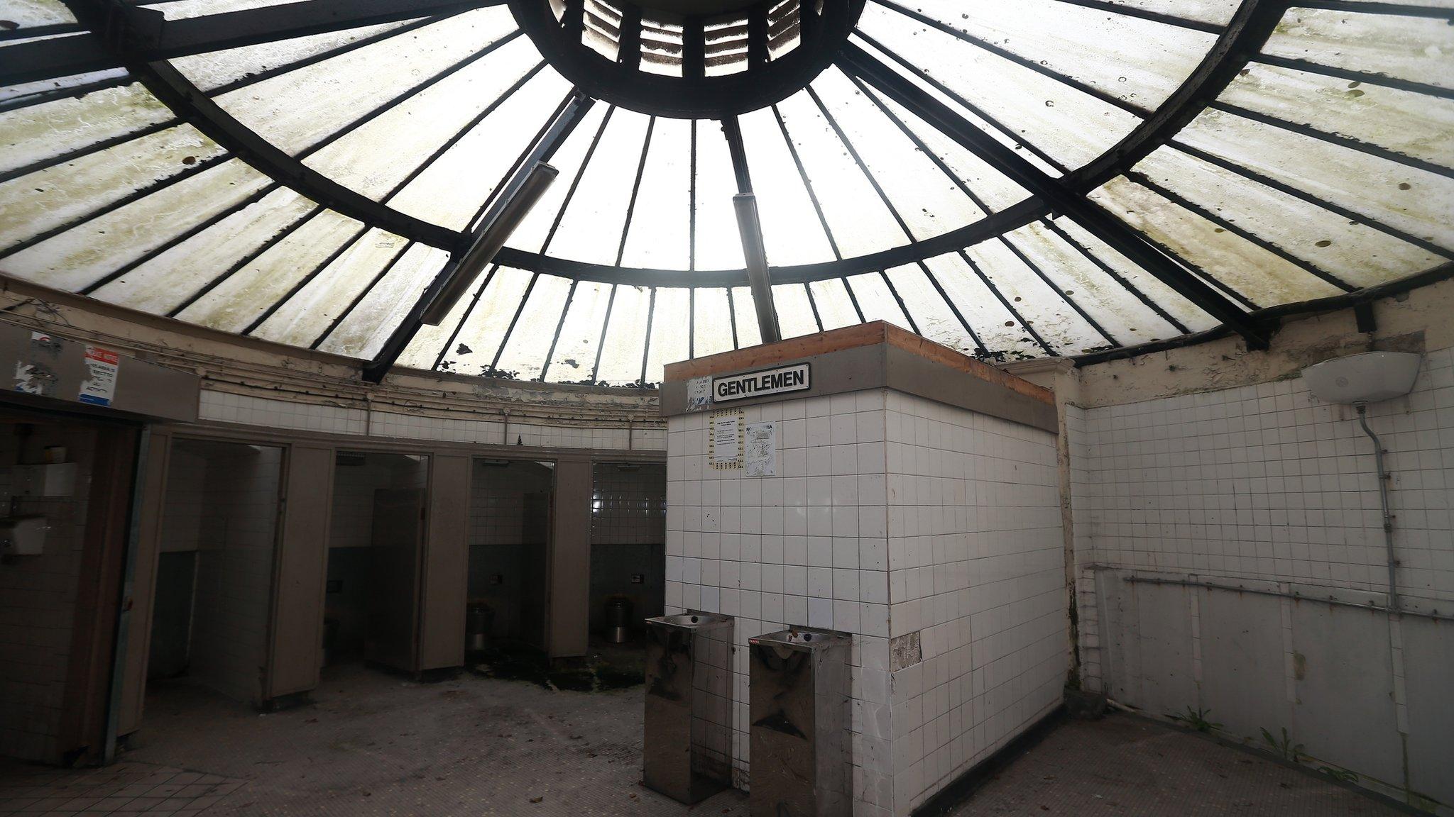 Interior of Bigg Market toilets