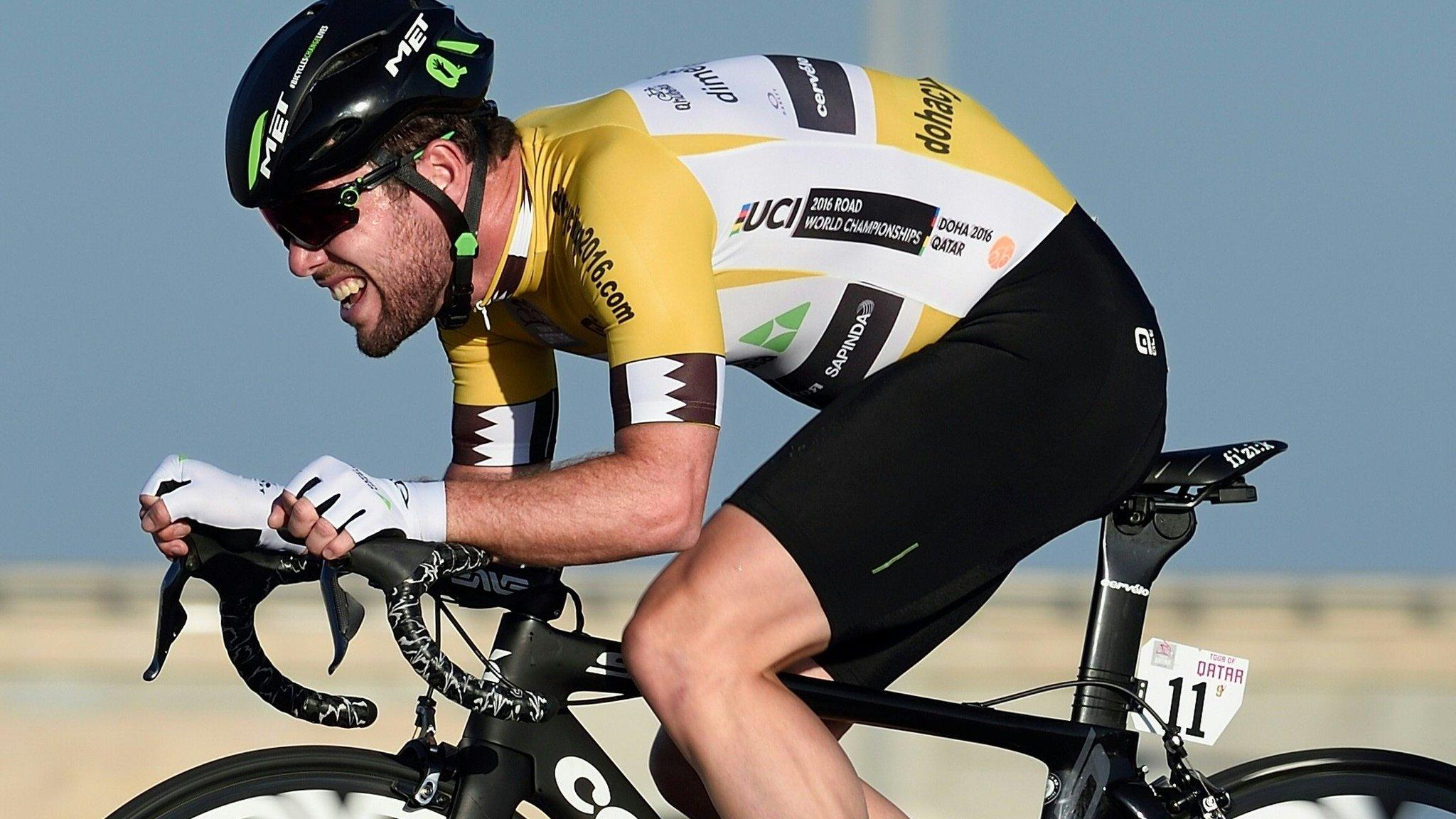 Mark Cavendish in Tour of Qatar action