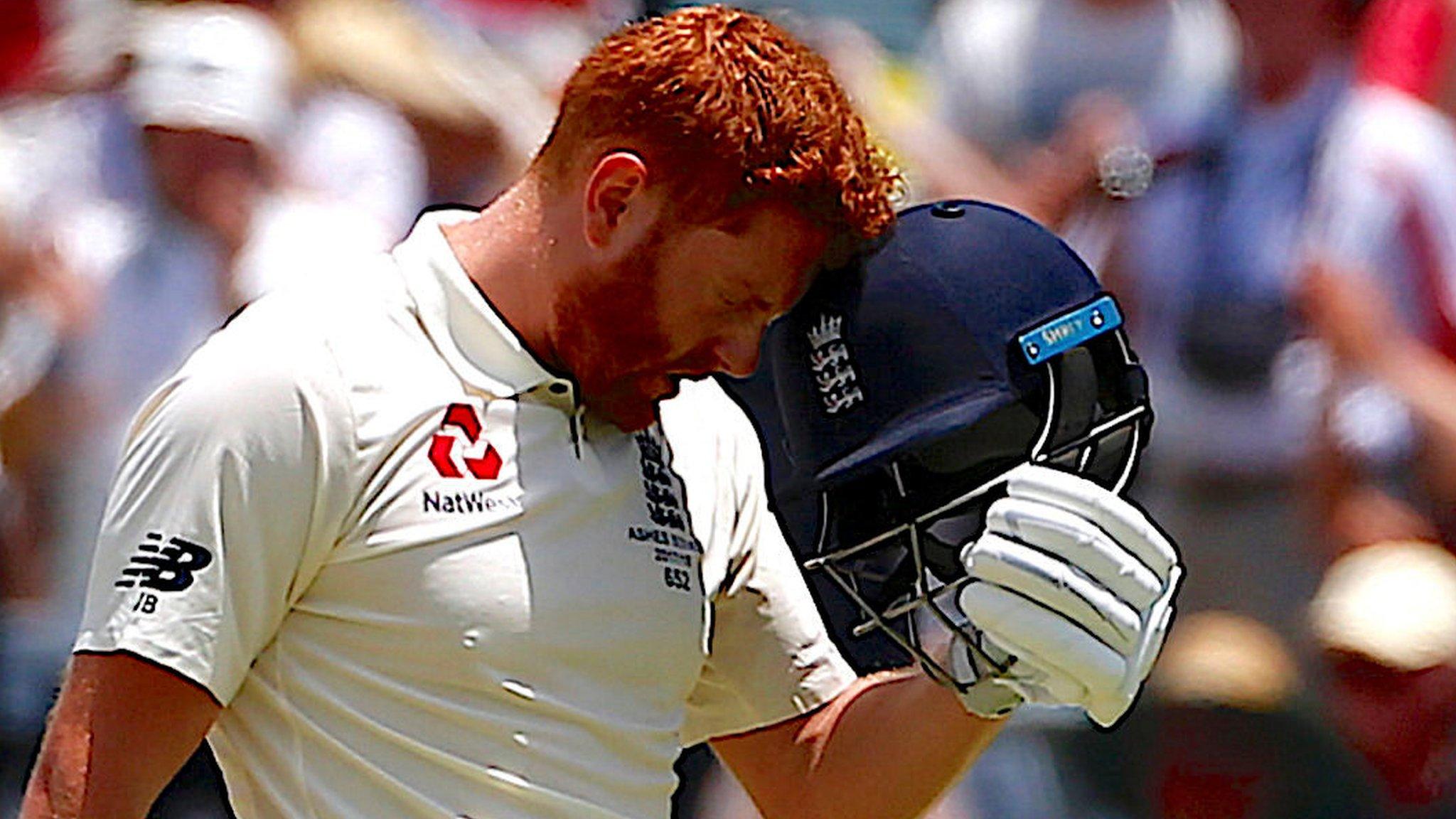 Jonny Bairstow celebrates his hundred