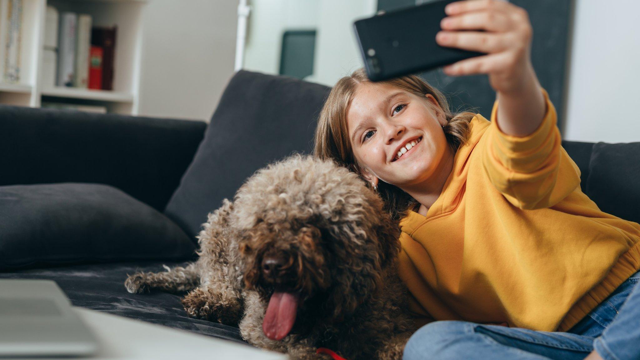 Girl taking a selfie