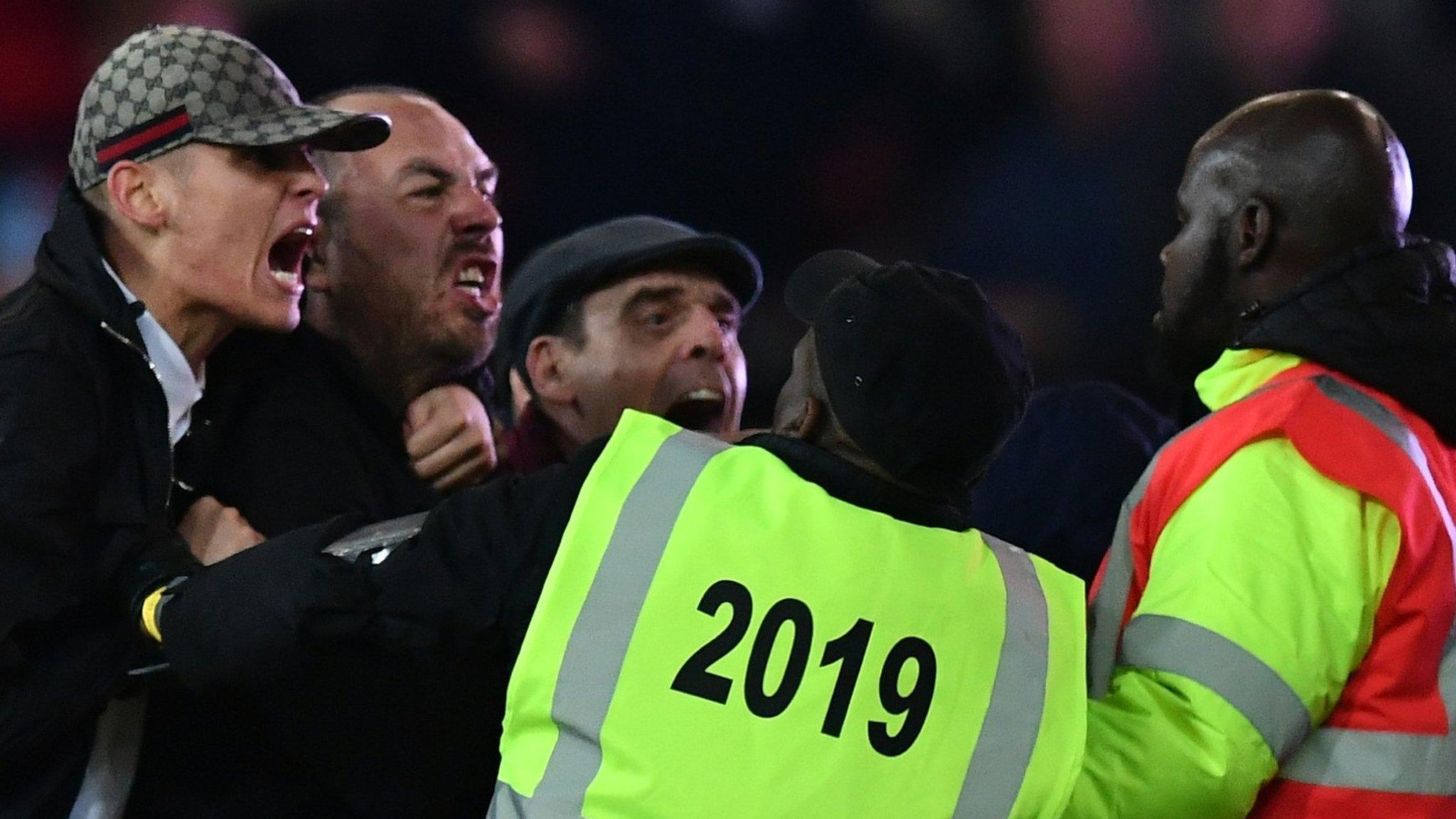 Fan violence at West Ham