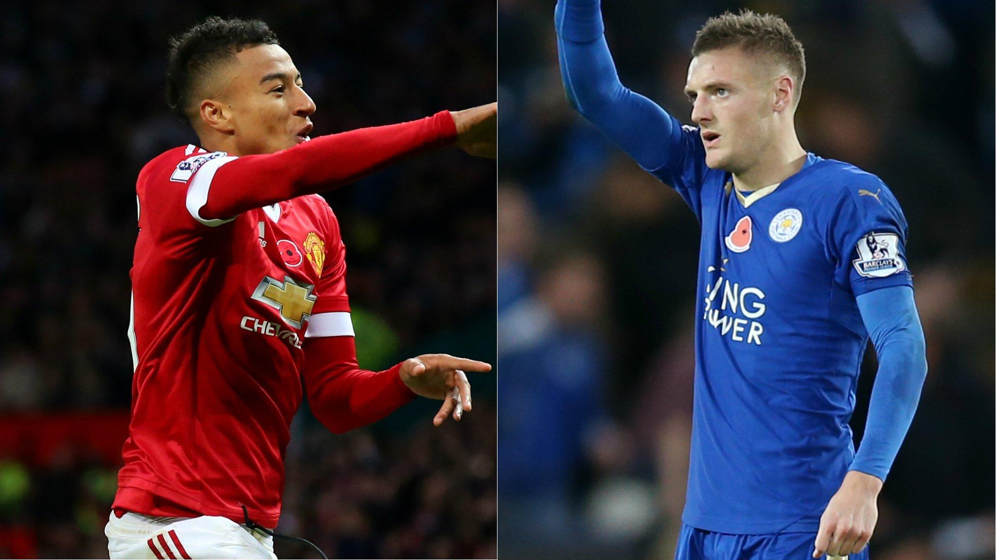 Jesse Lingard and Jamie Vardy