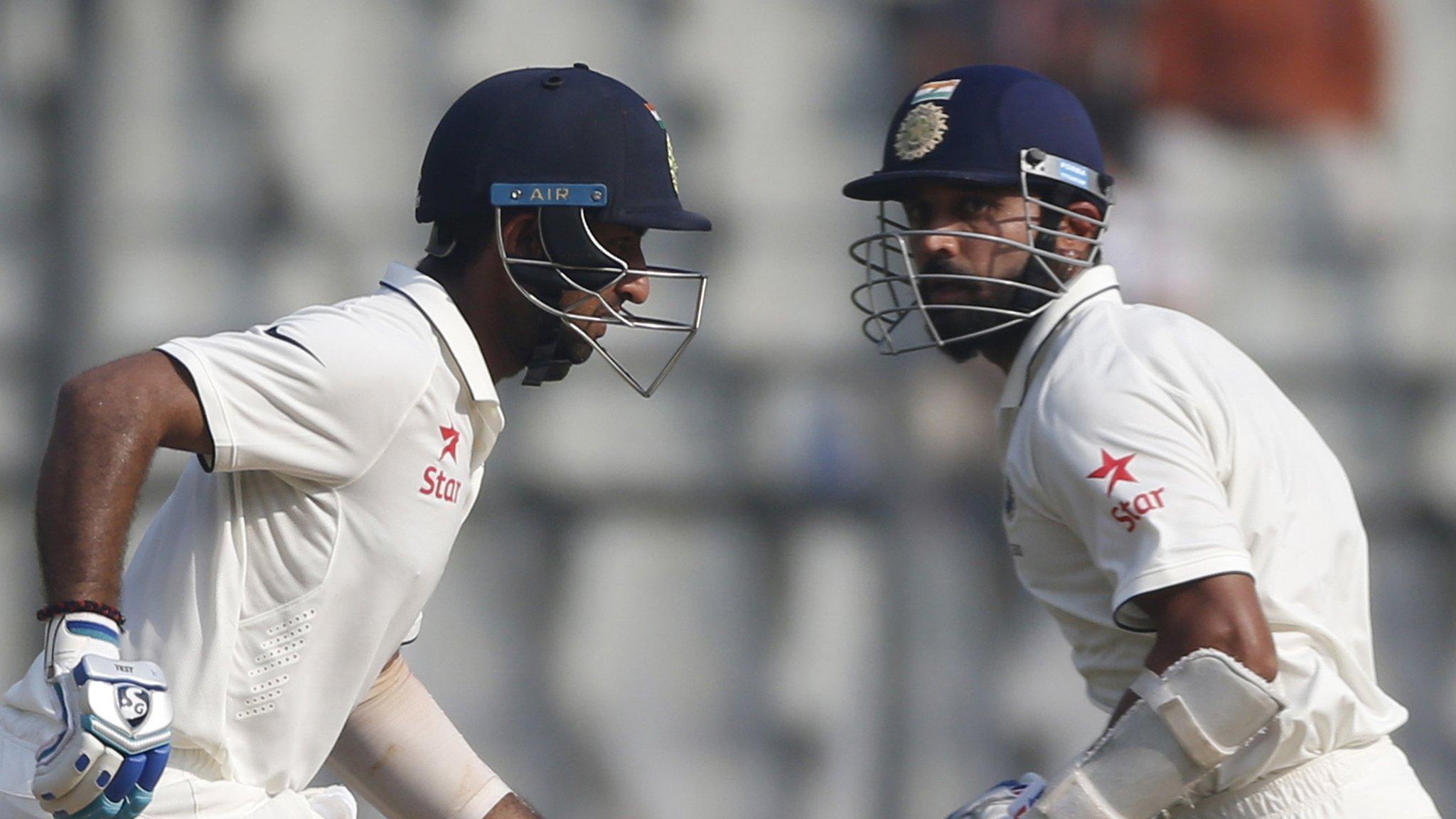 India's Pujara and Vijay