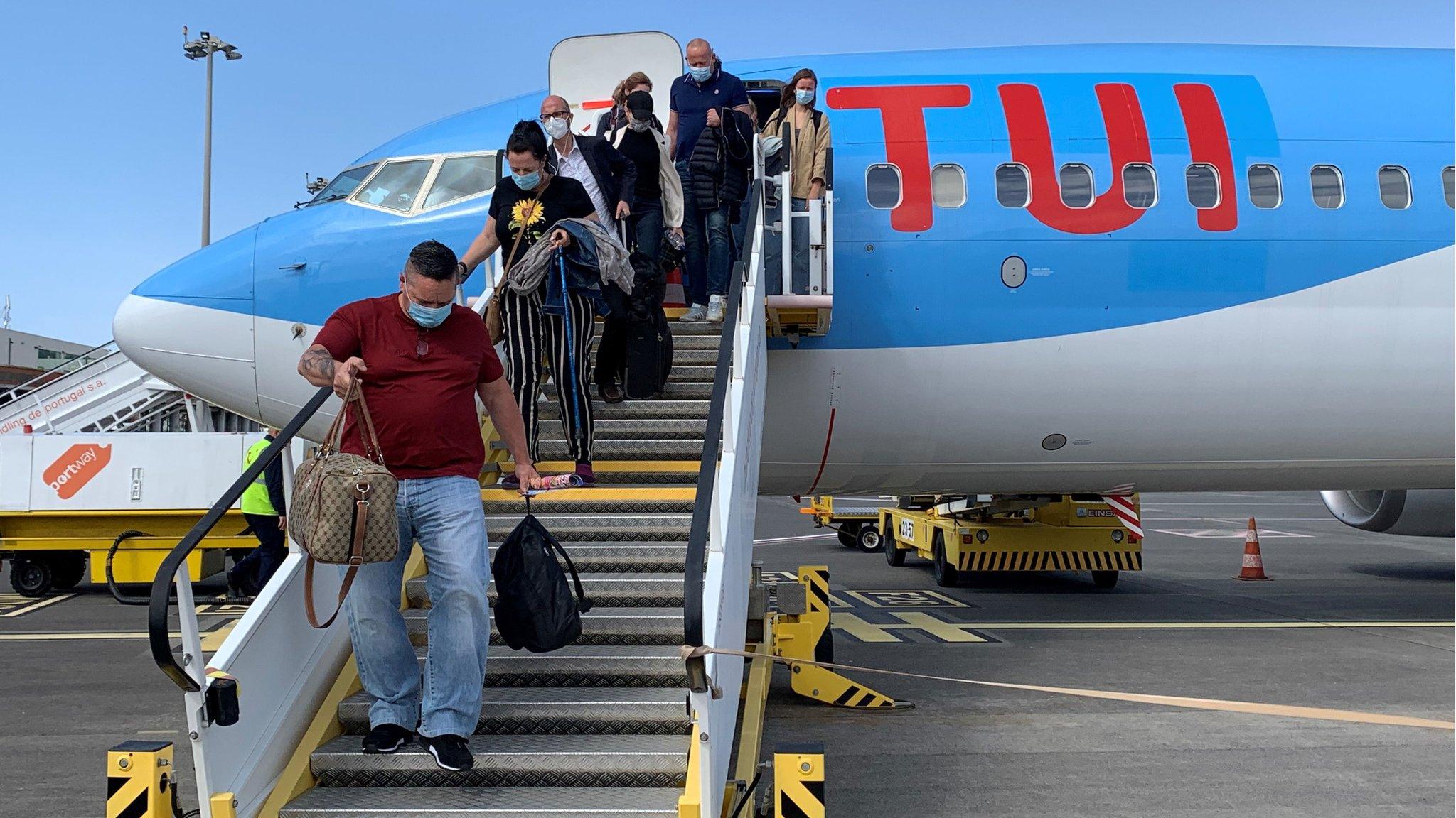 People arriving at Madeira