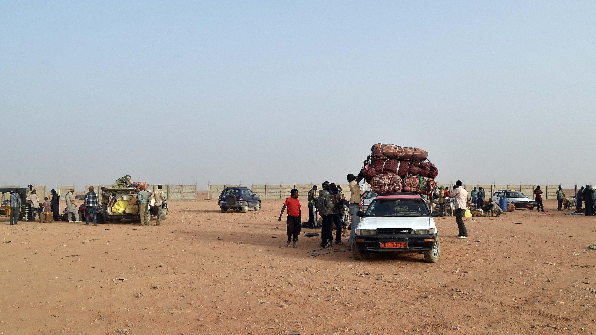 Migrants in Agadez, northern Niger. 30 May 2015