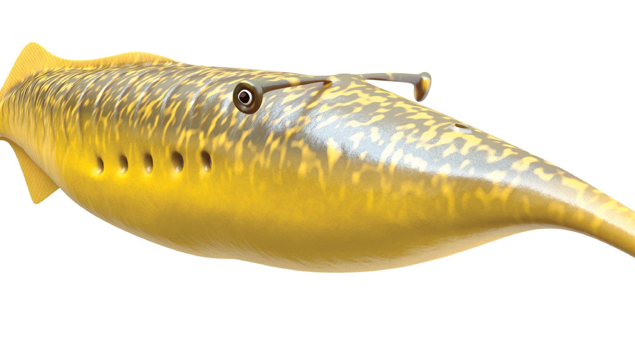 Reconstruction of the Tully Monster as it would have looked 300 million years ago