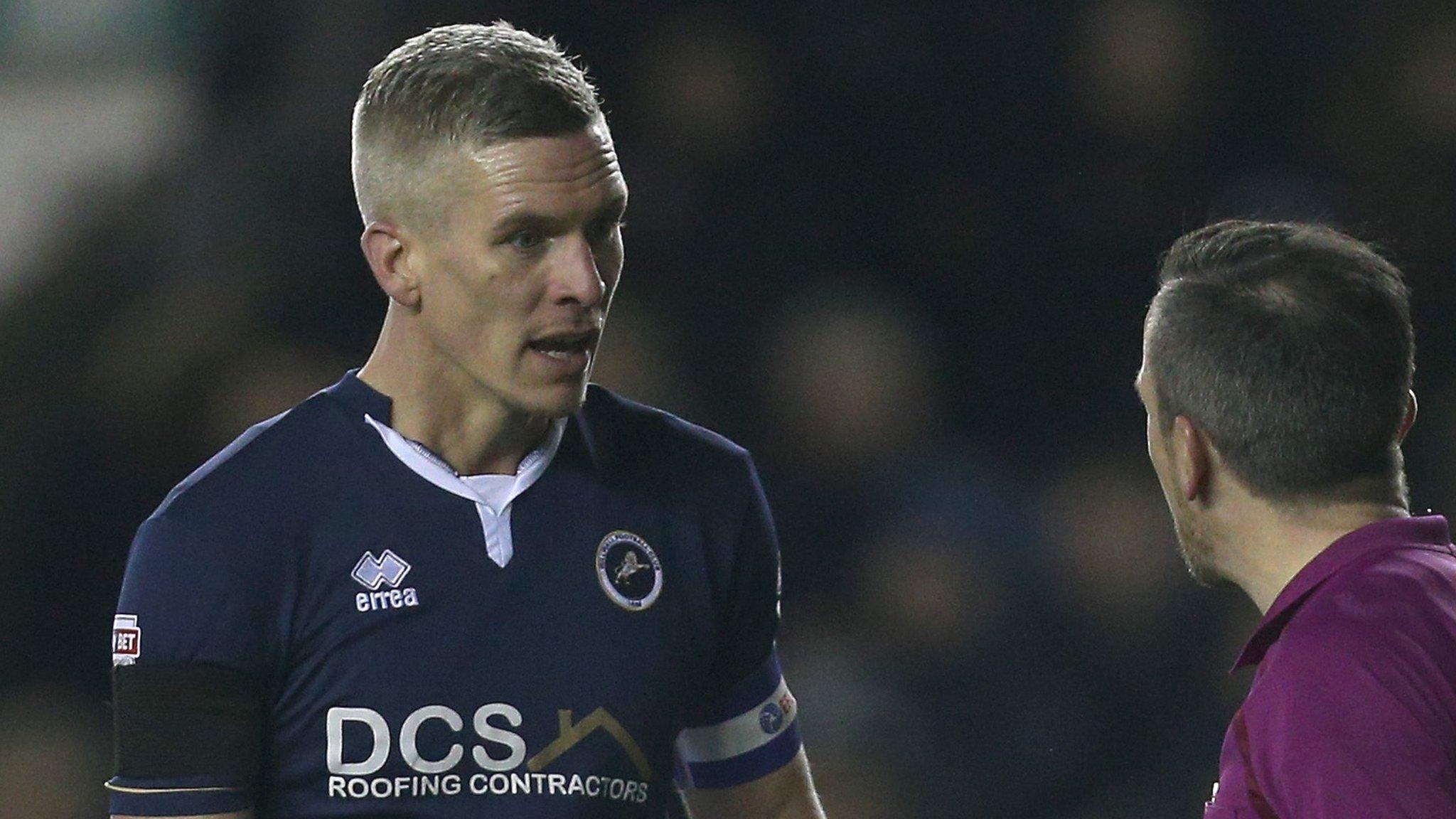 Millwall striker Steve Morison in action