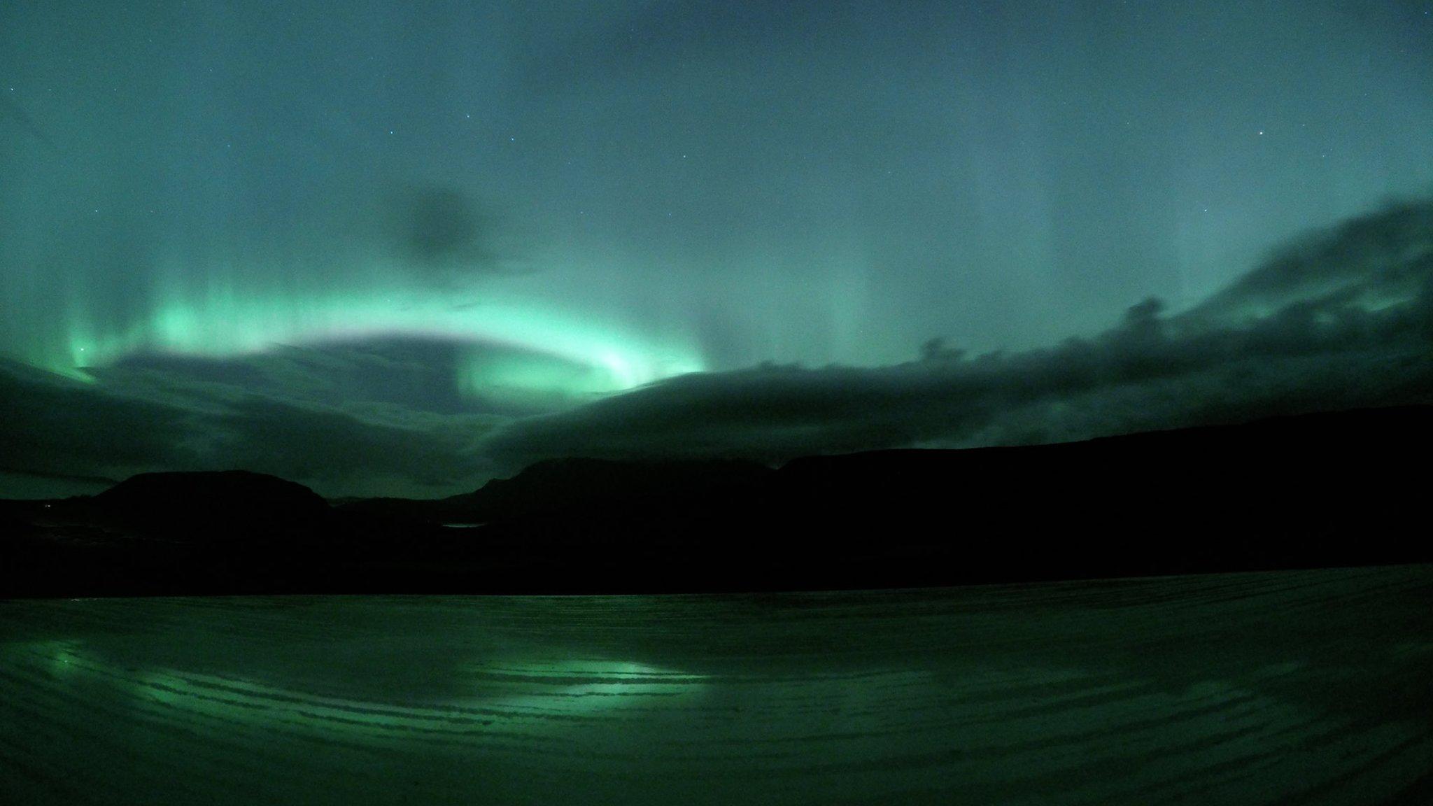 Wednesday's aurora from Ullapool