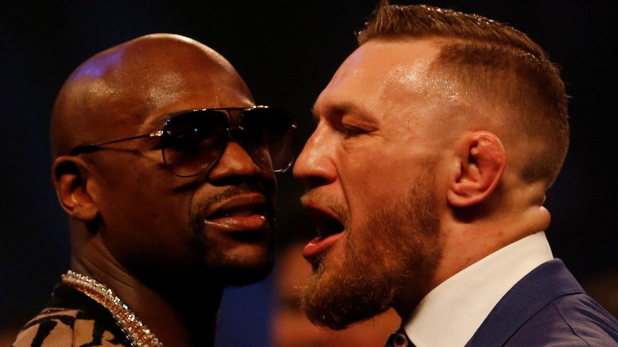 Floyd Mayweather (left) and Conor McGregor