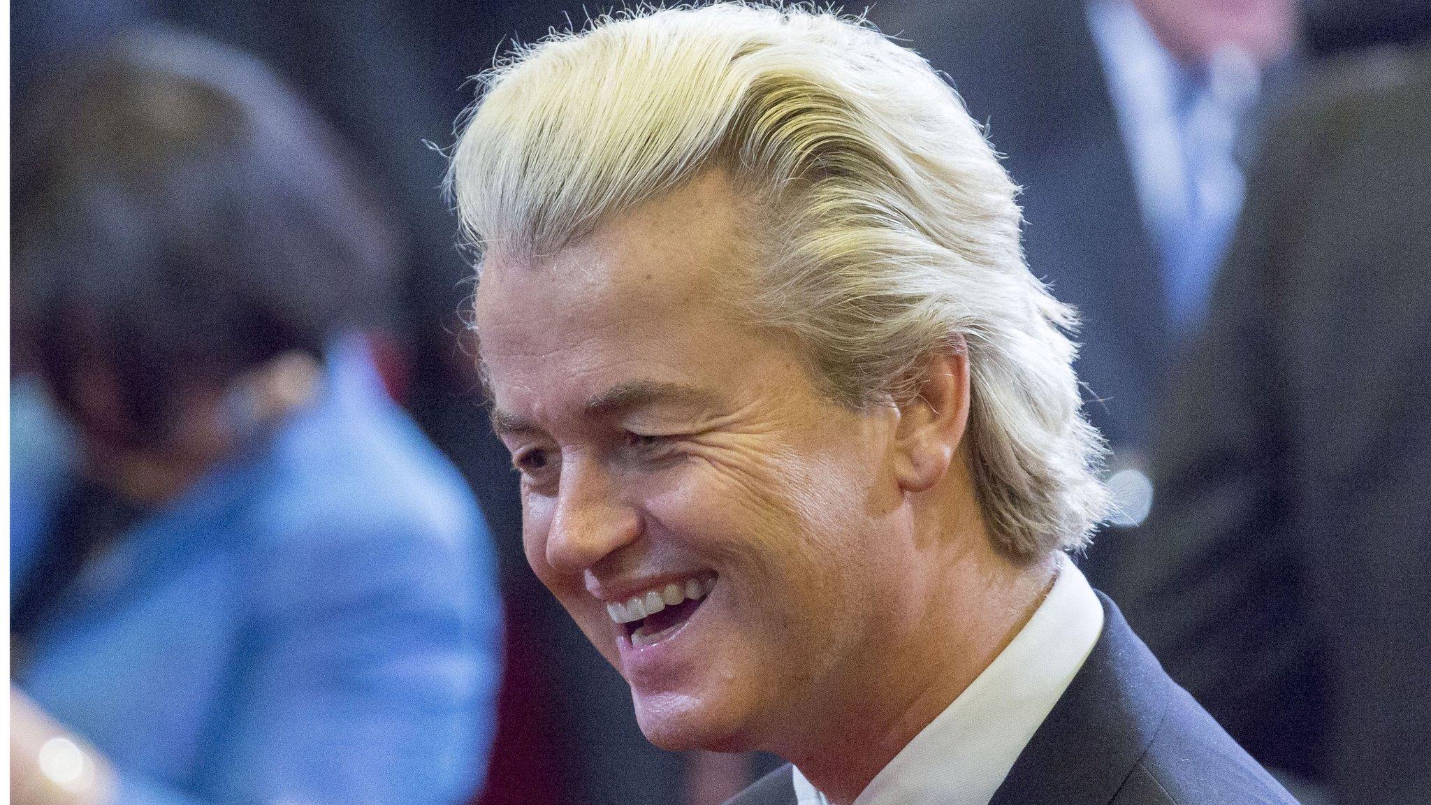 Geert Wilders attends the opening of the Dutch parliamentary year on 15 September