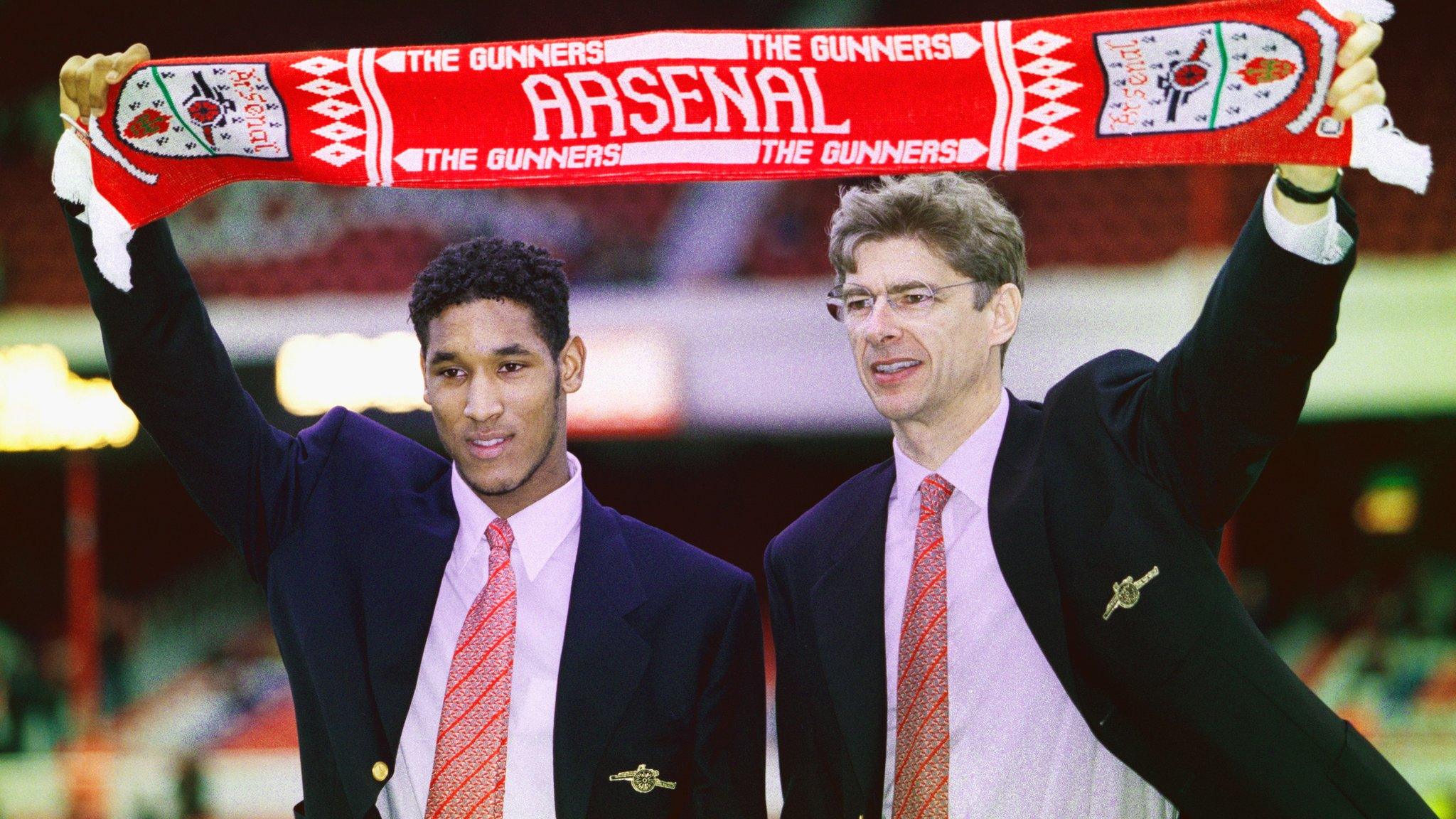 Arsene Wenger and Nicholas Anelka