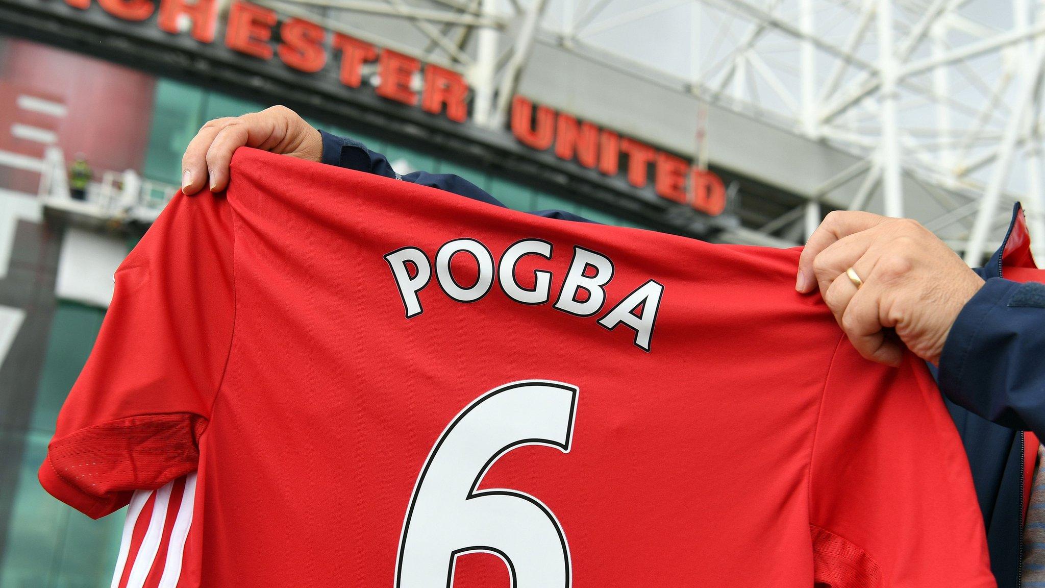 Paul Pogba shirt at Old Trafford