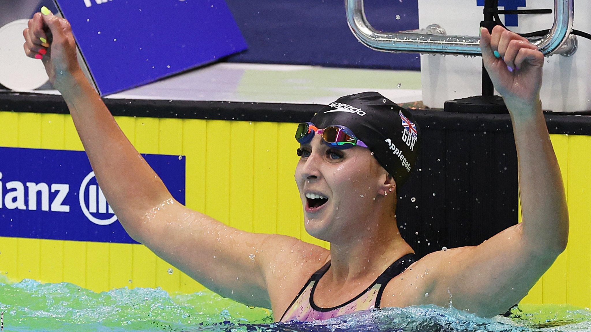 Jessica-Jane Applegate wins the 200m freestyle at the World Para Swimming Championships