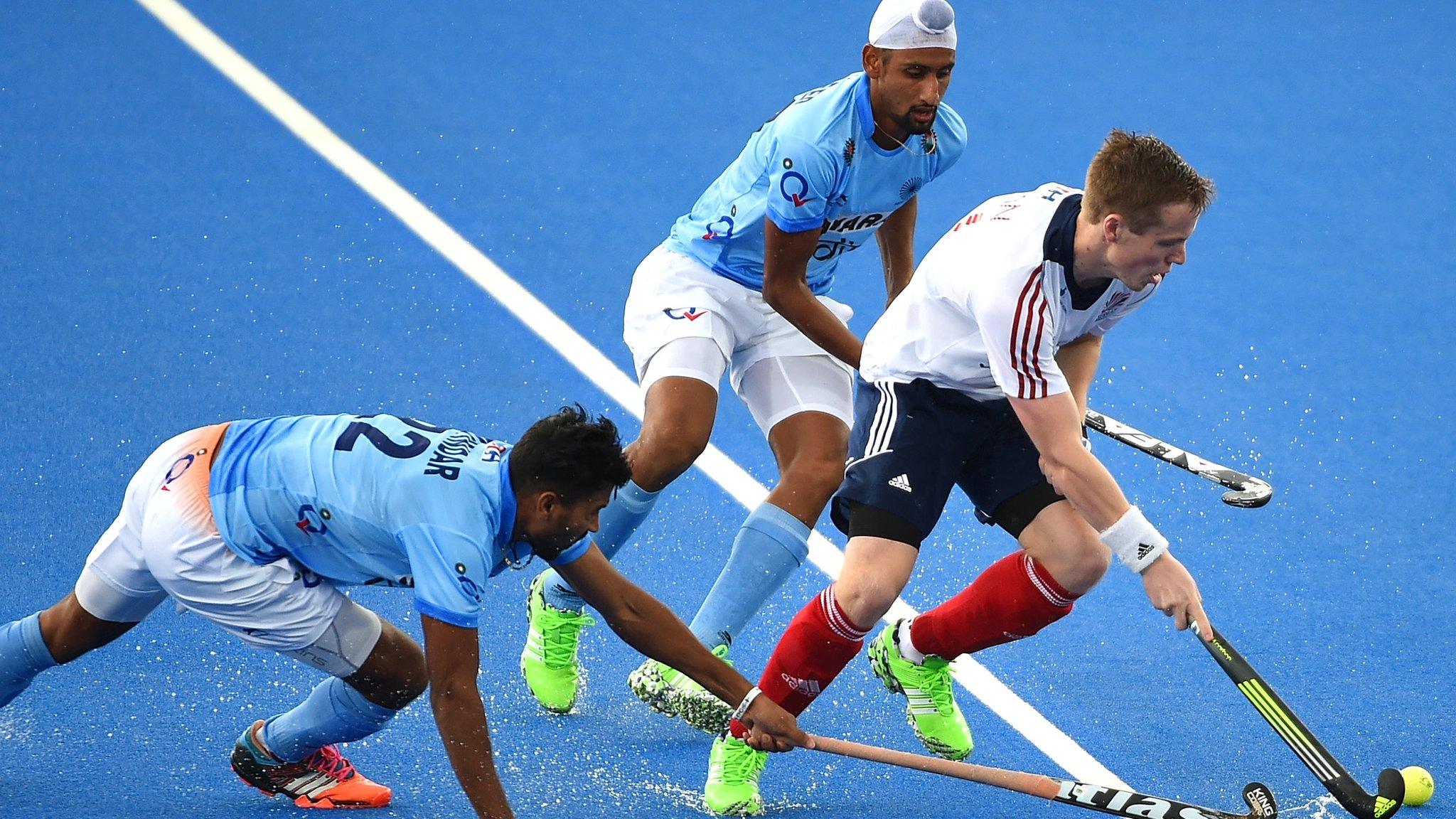 Great Britain v India in the Champions Trophy