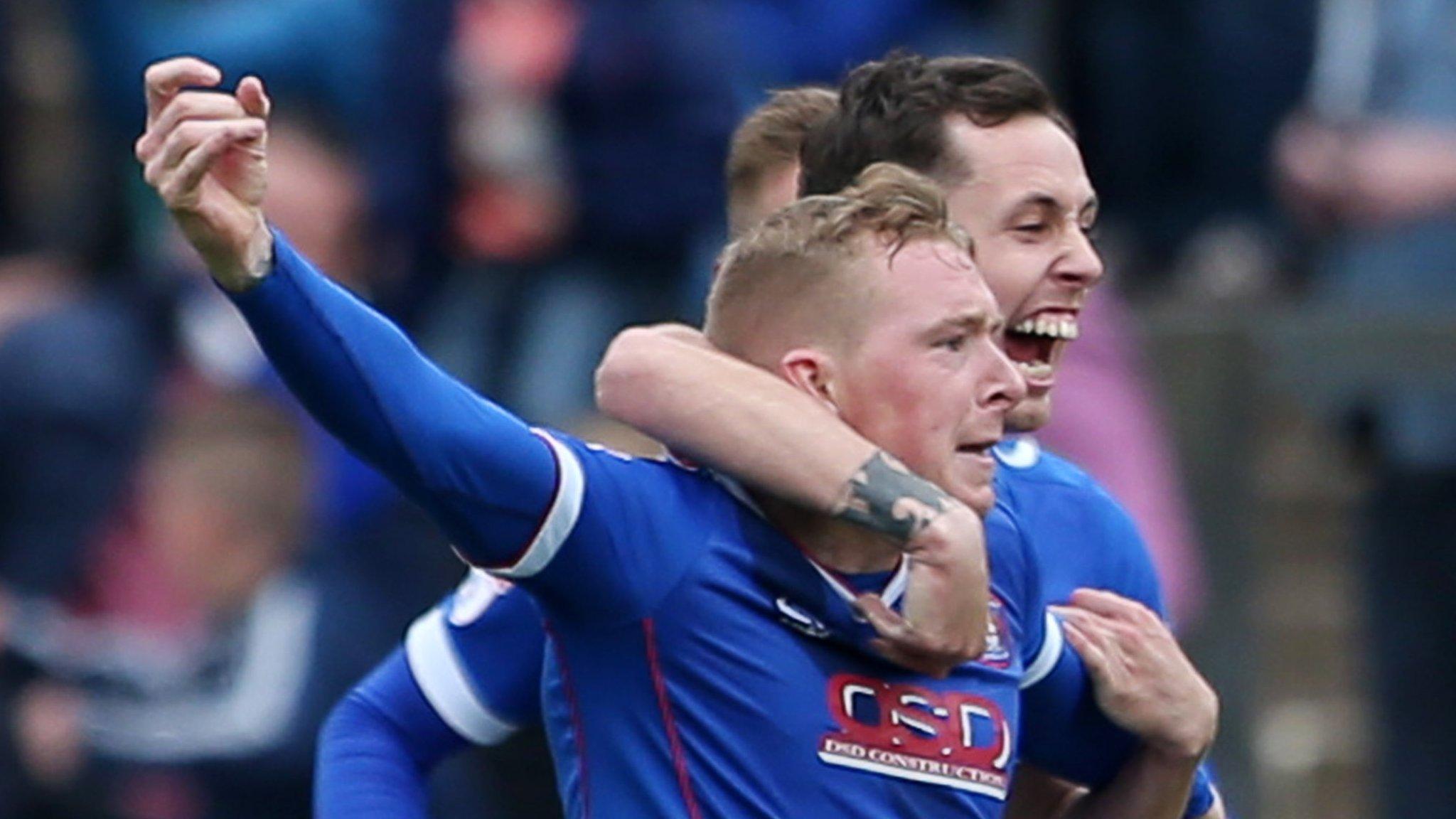 Nicky Adams celebrates