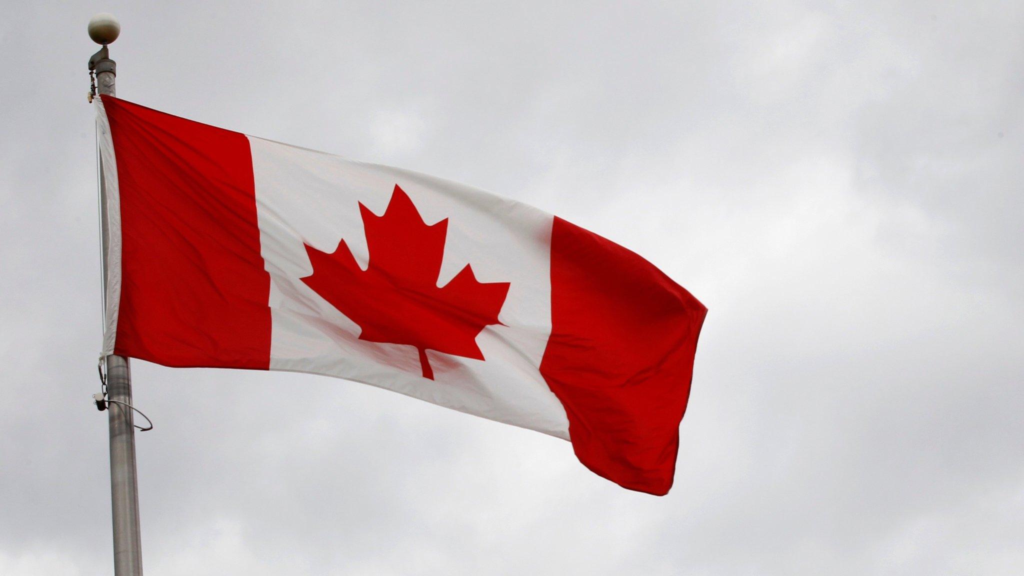 A Canadian flag