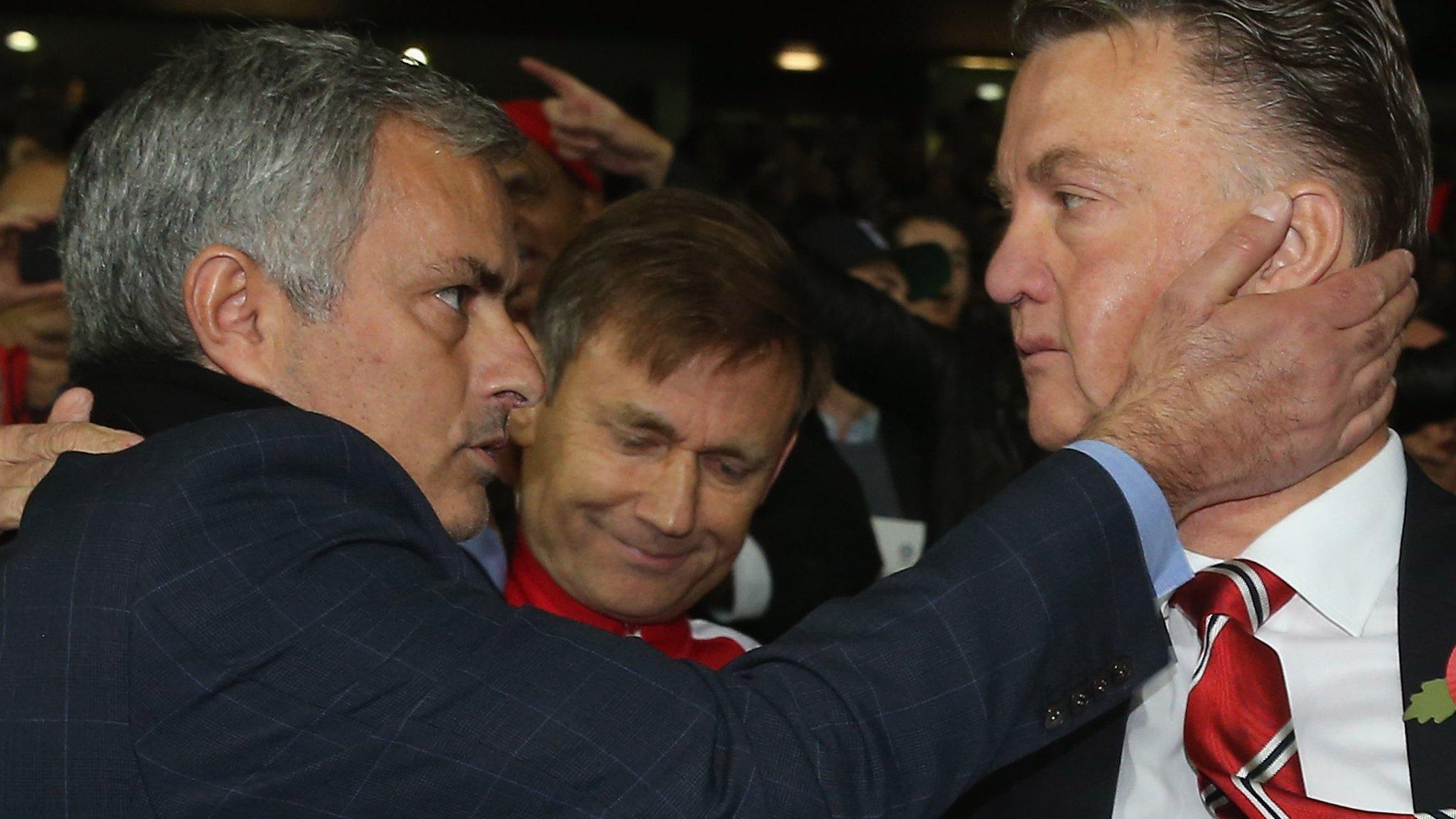 Jose Mourinho and Louis van Gaal