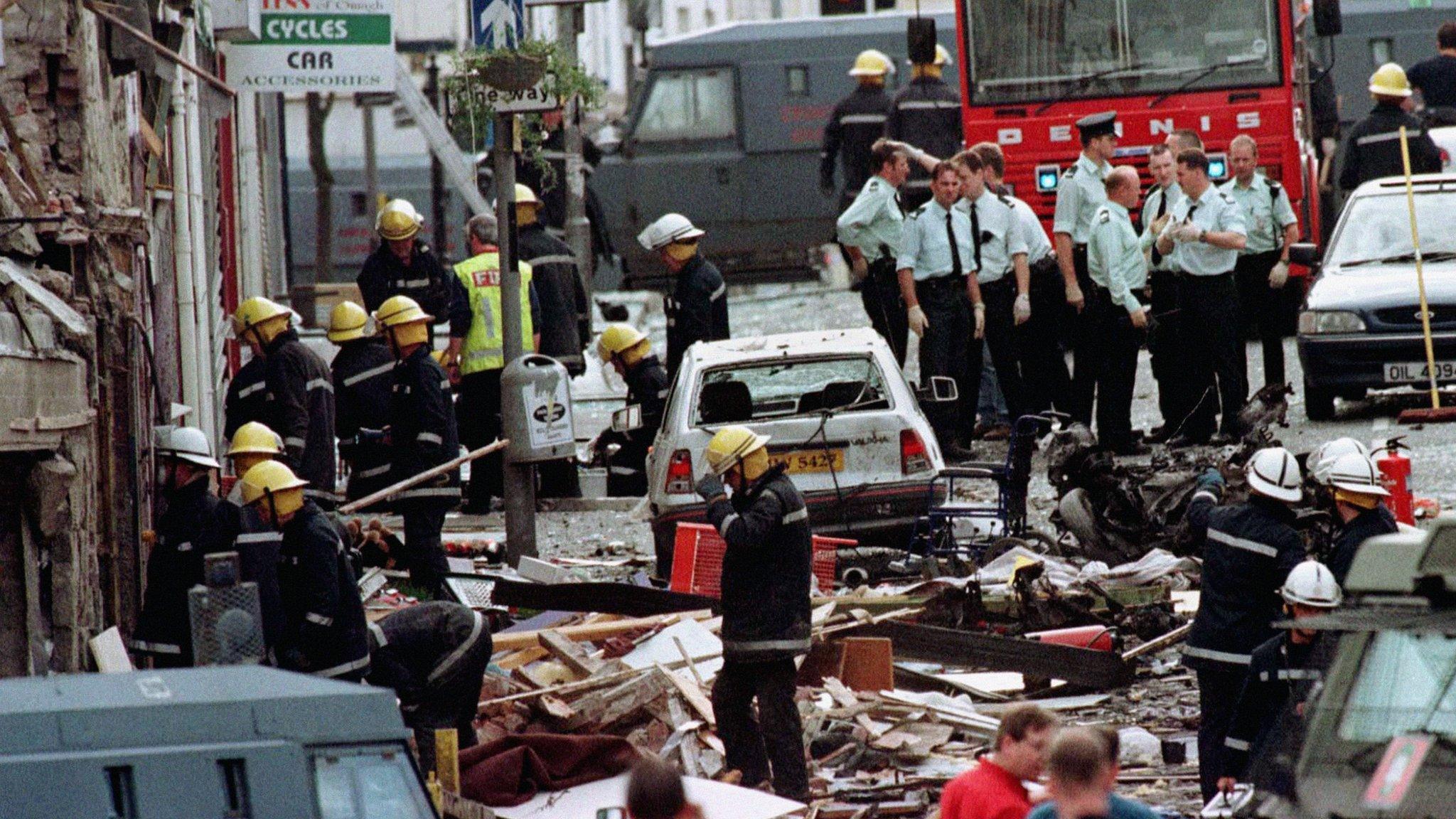 Omagh bomb scene