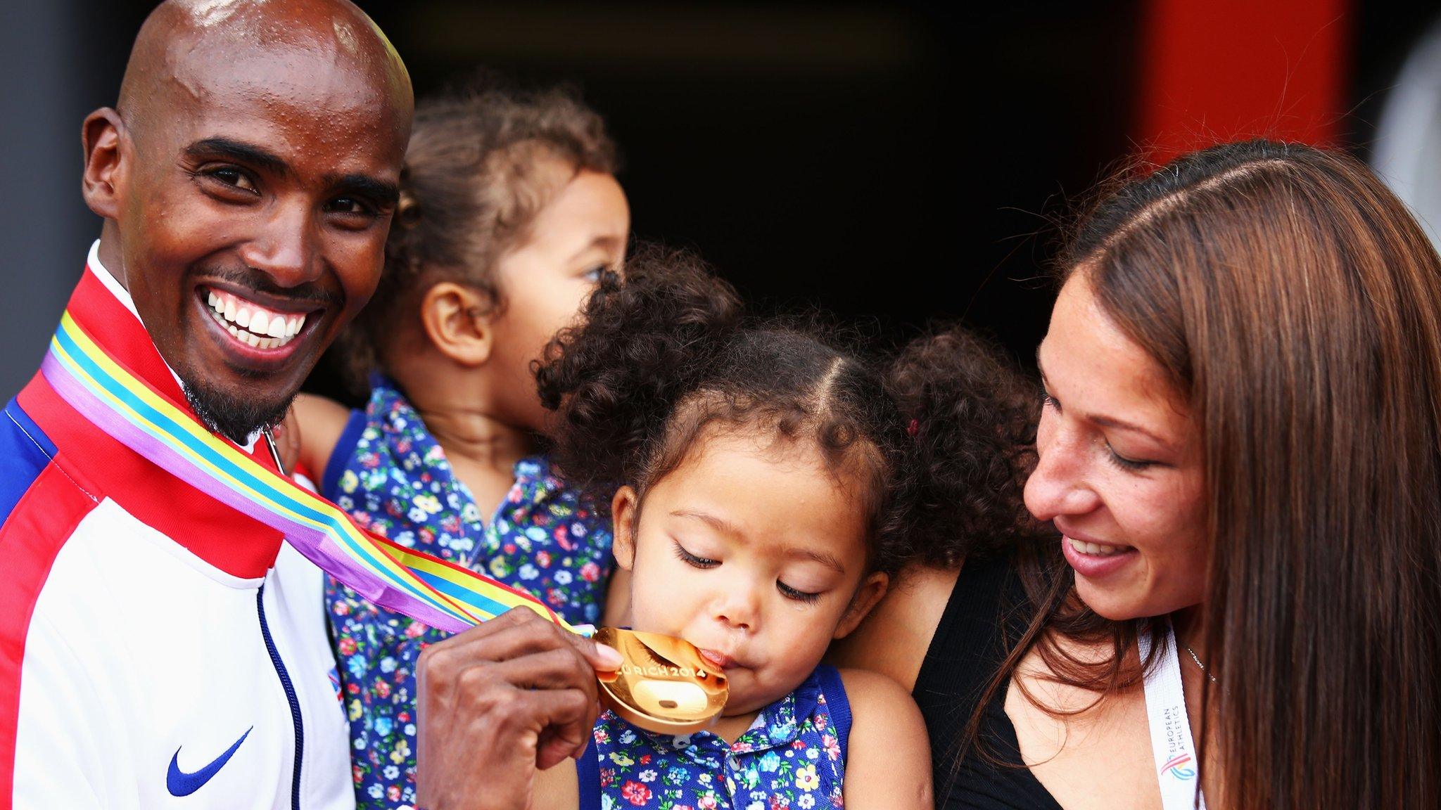 Mo Farah and family