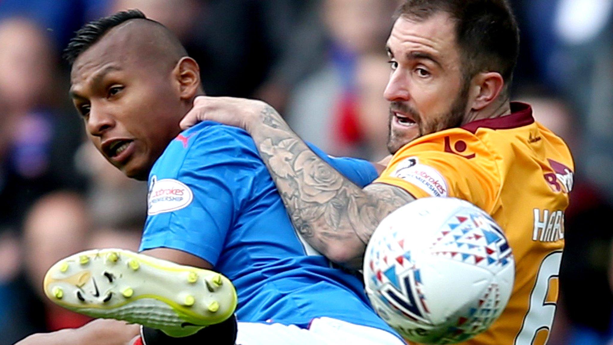 Alfredo Morelos and Peter Hartley