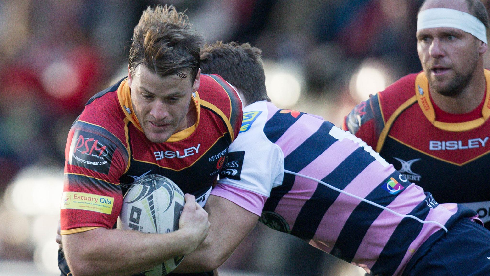 Pat Howard in action for Newport Gwent Dragons