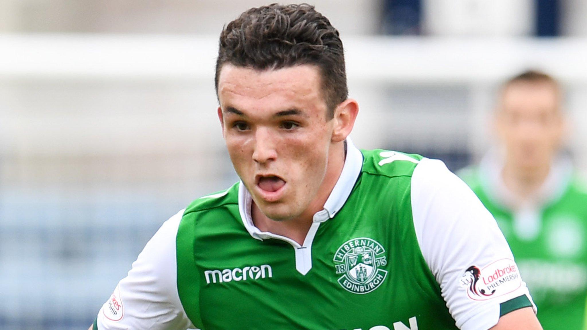 Hibernian midfielder John McGinn