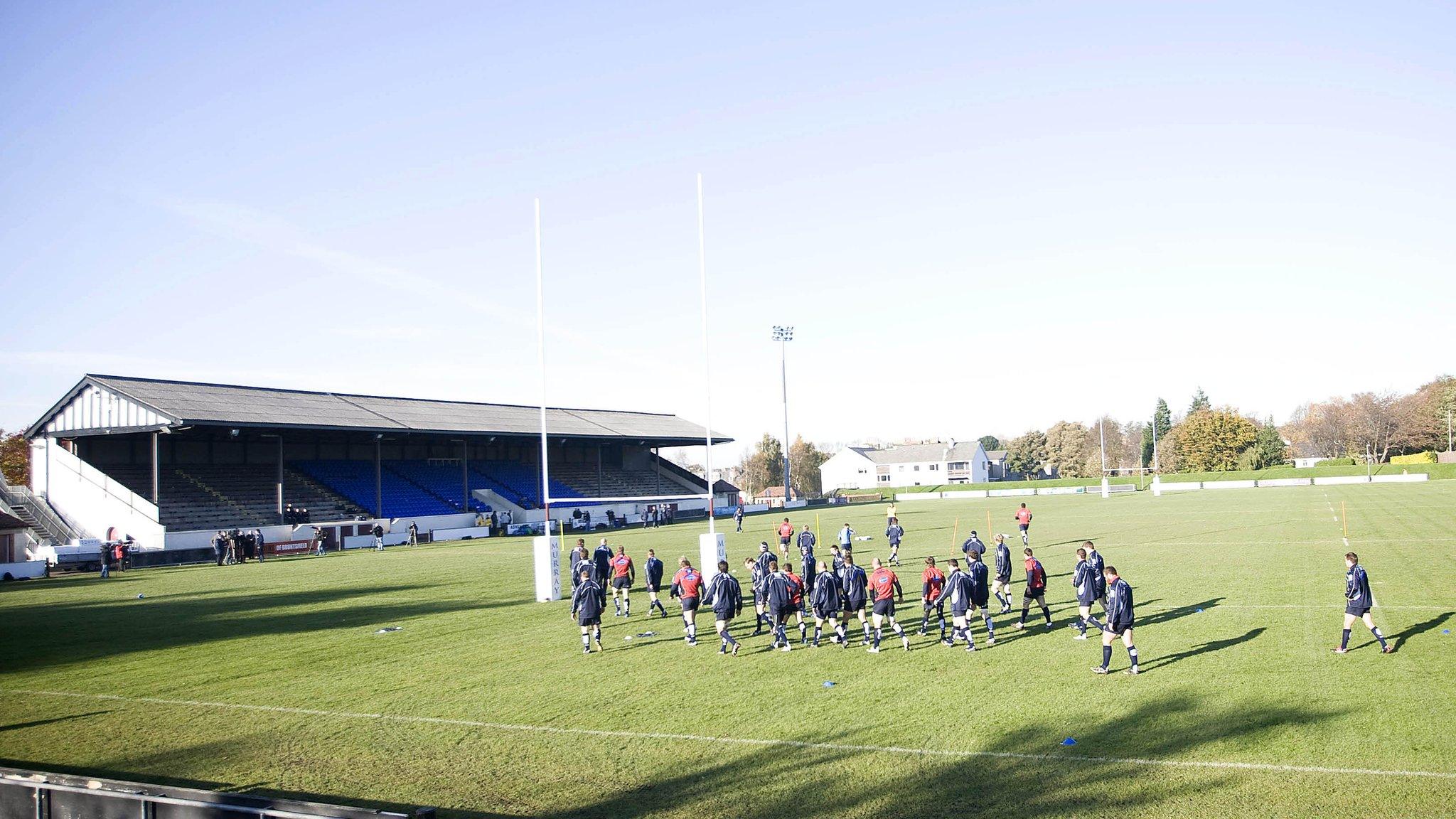 Scotland training at Myreside in 2008