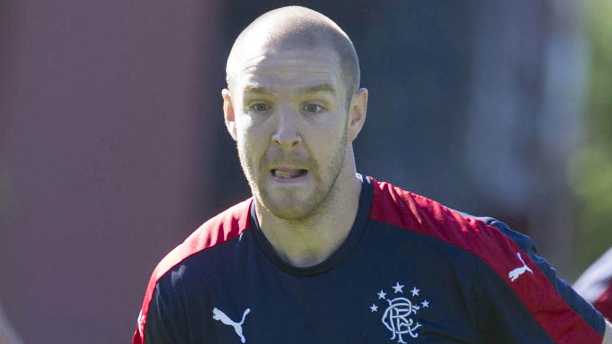 Philippe Senderos in training with Rangers