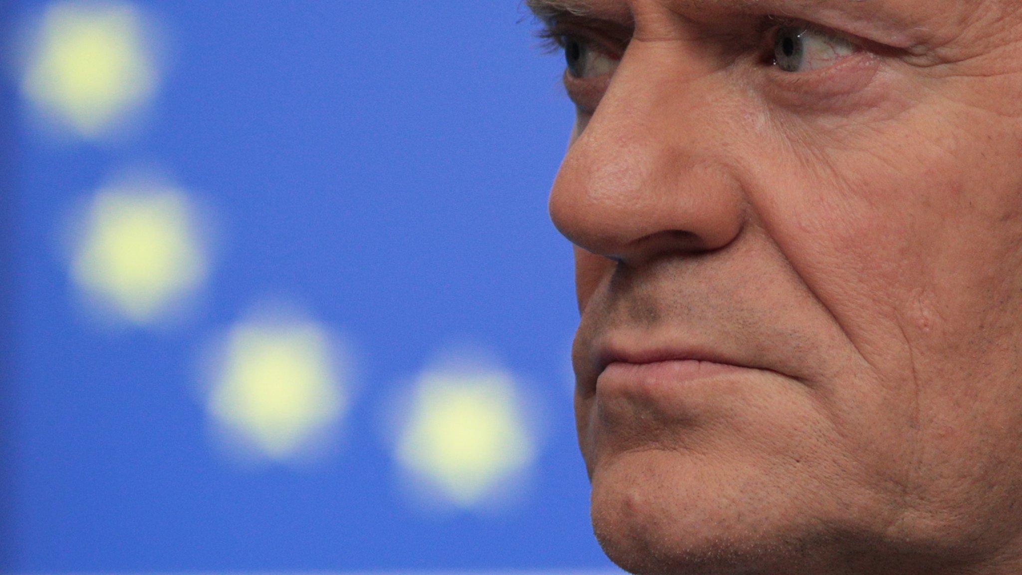 Image shows Donald Tusk