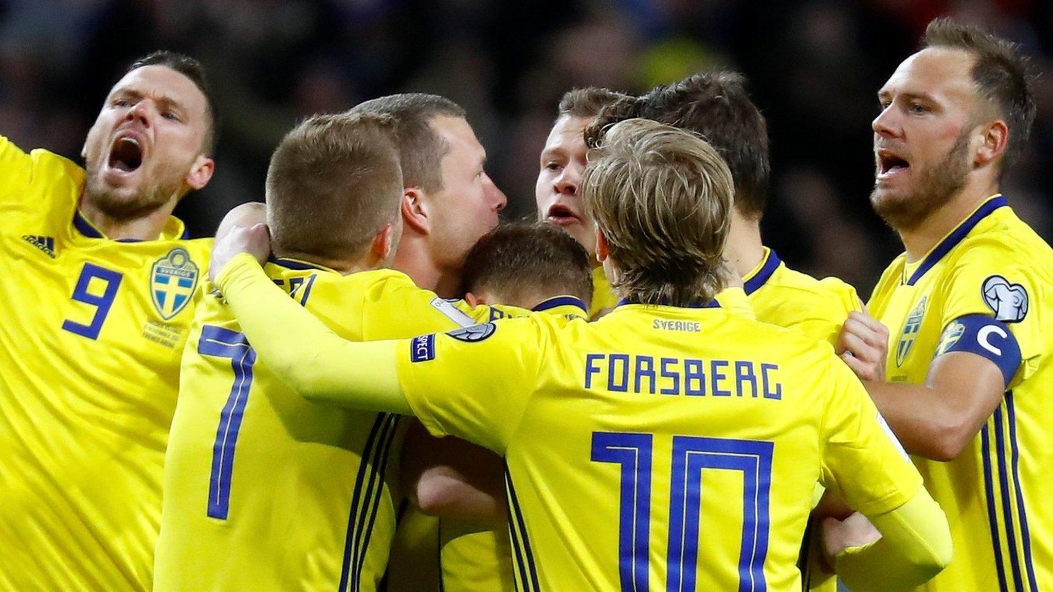 Sweden celebrate