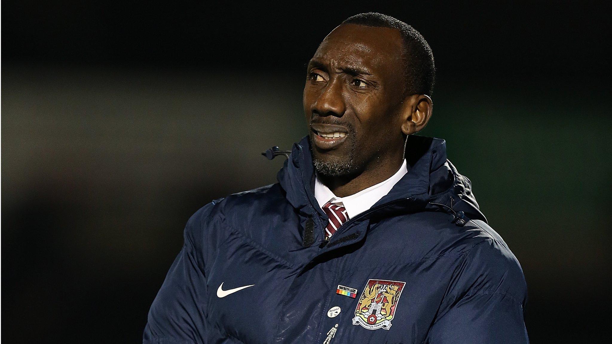 Northampton Town manager Jimmy Flloyd Hasselbaink