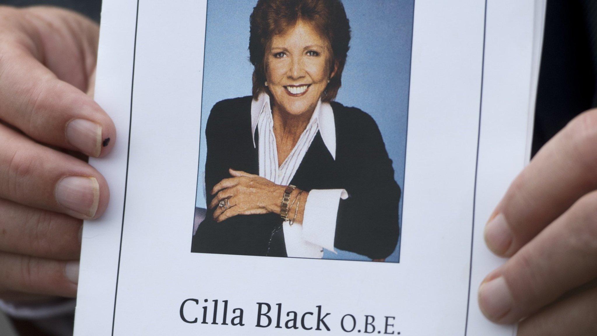 Cilla Black order of service