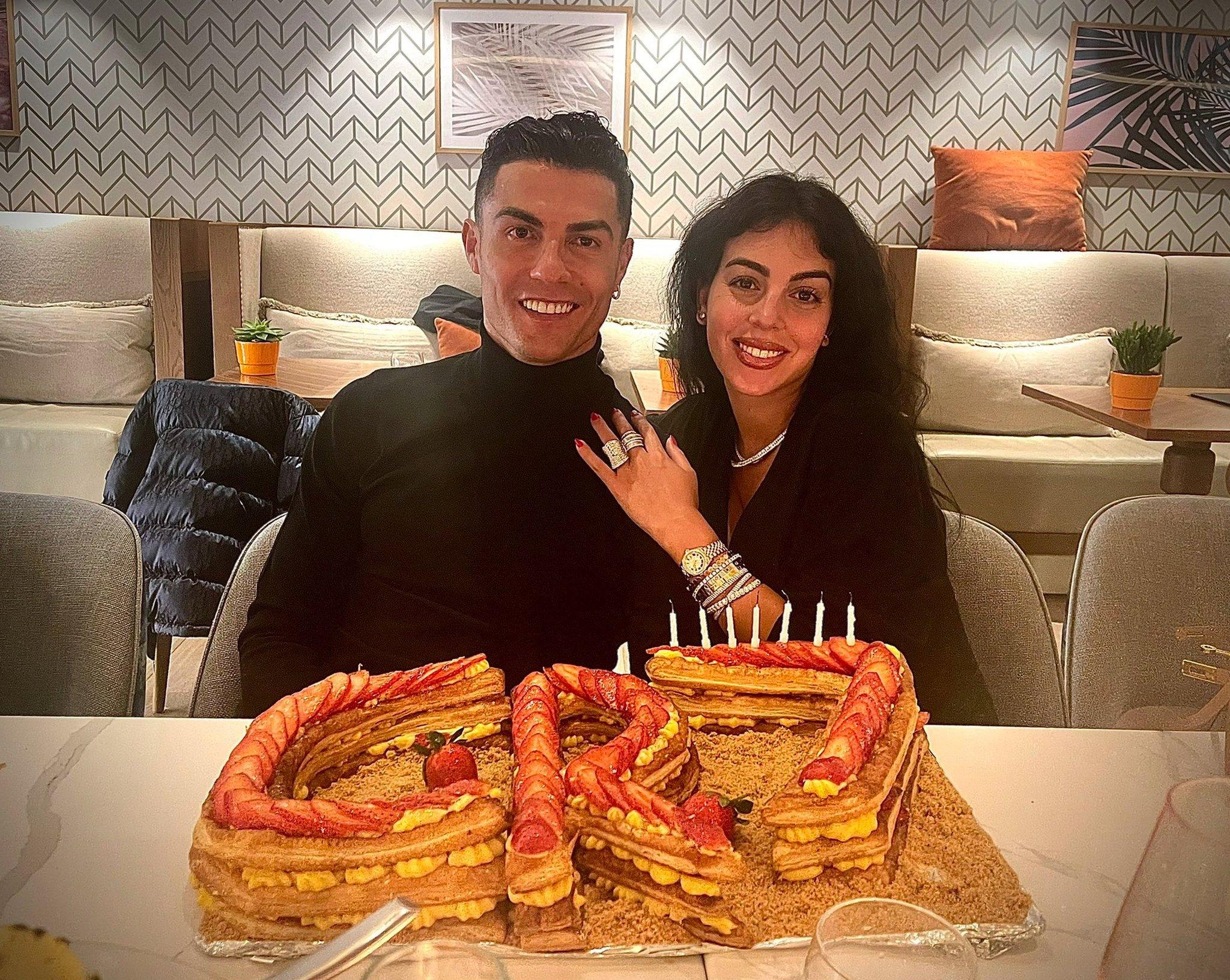 Cristiano Ronaldo and his girlfriend