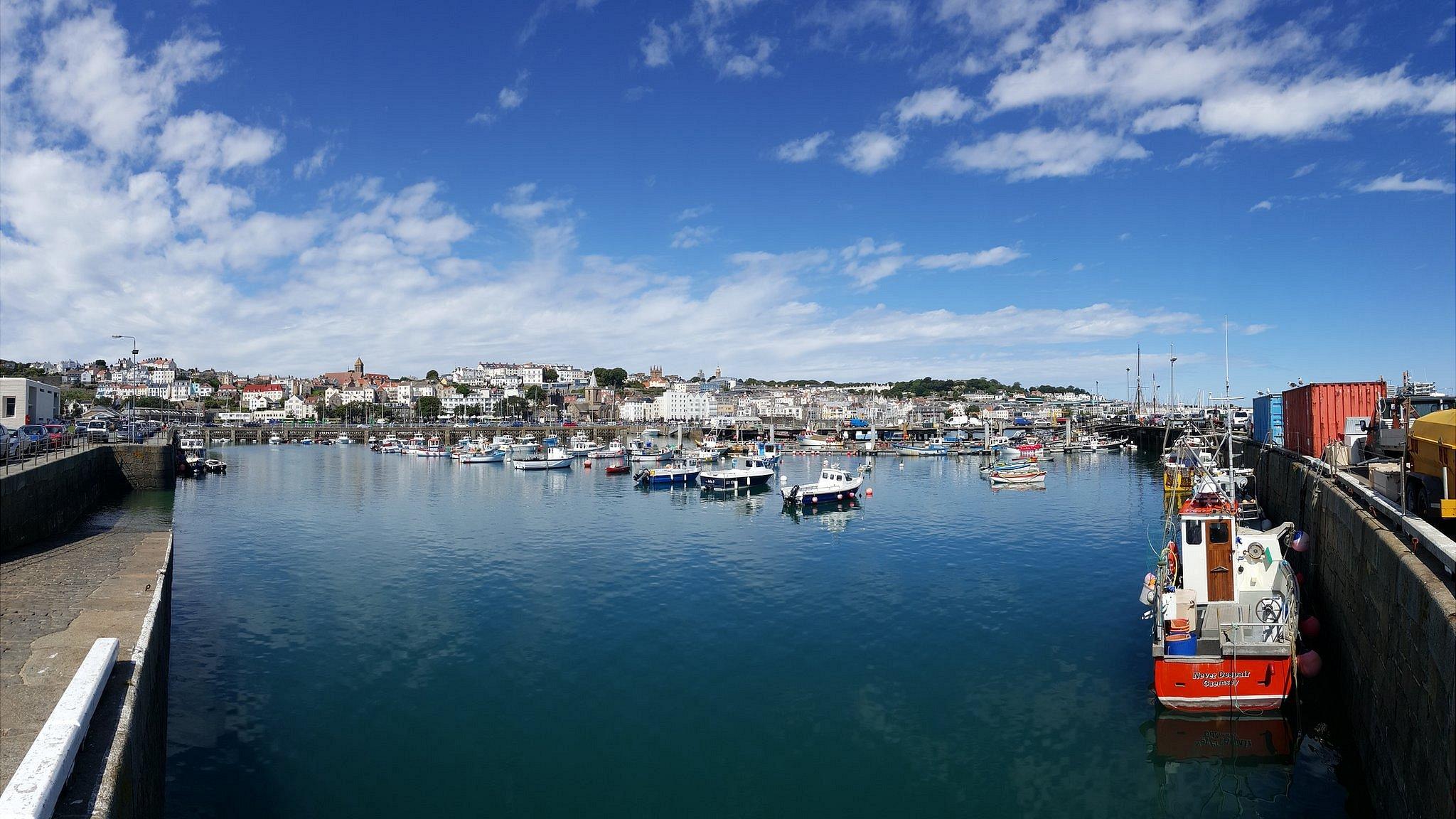 Fishing boats in Guernsey's Fish Quay